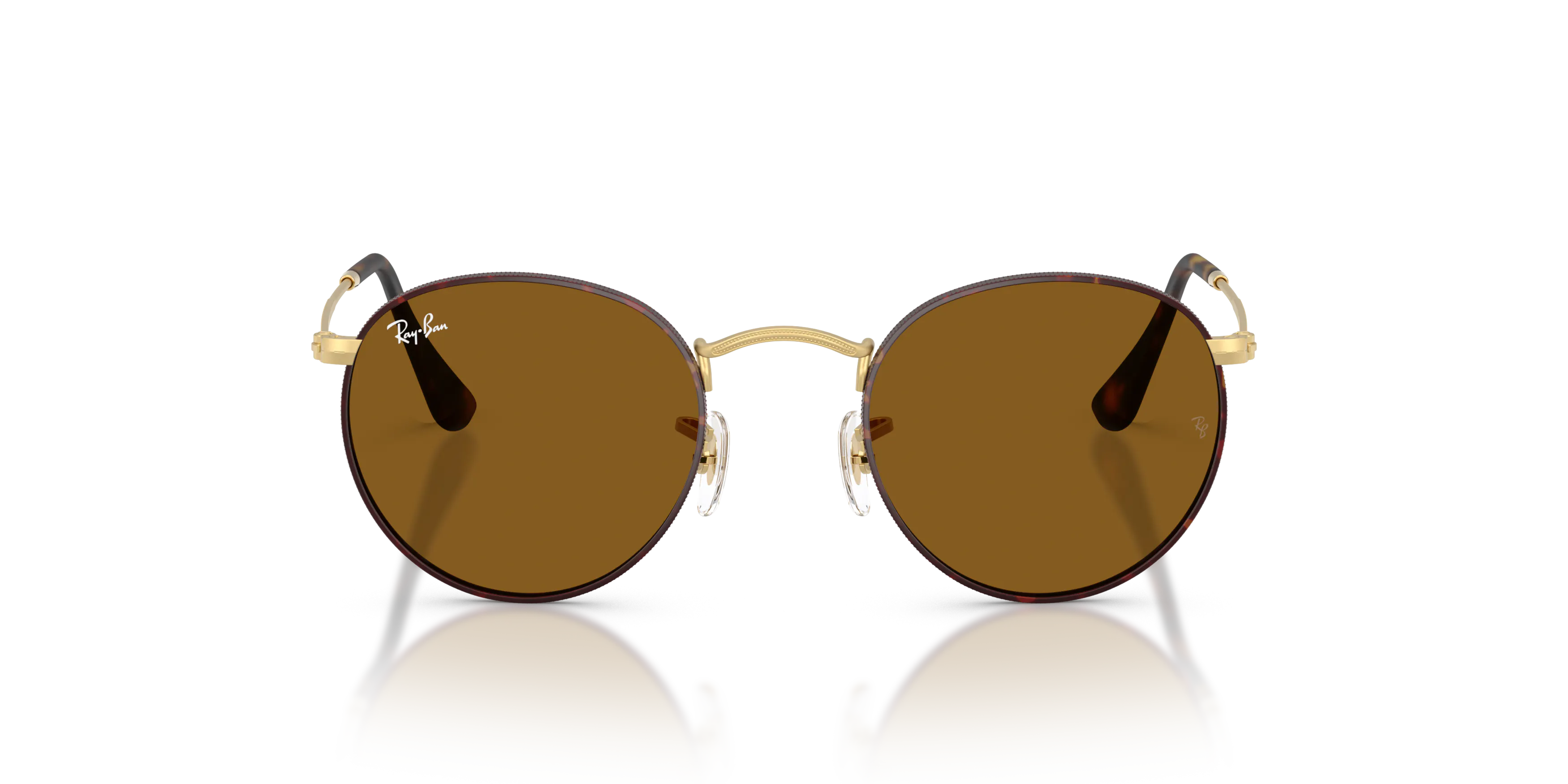 Front, Ray-Ban Round Metal 0RB3447 927533 Sonnenbrille