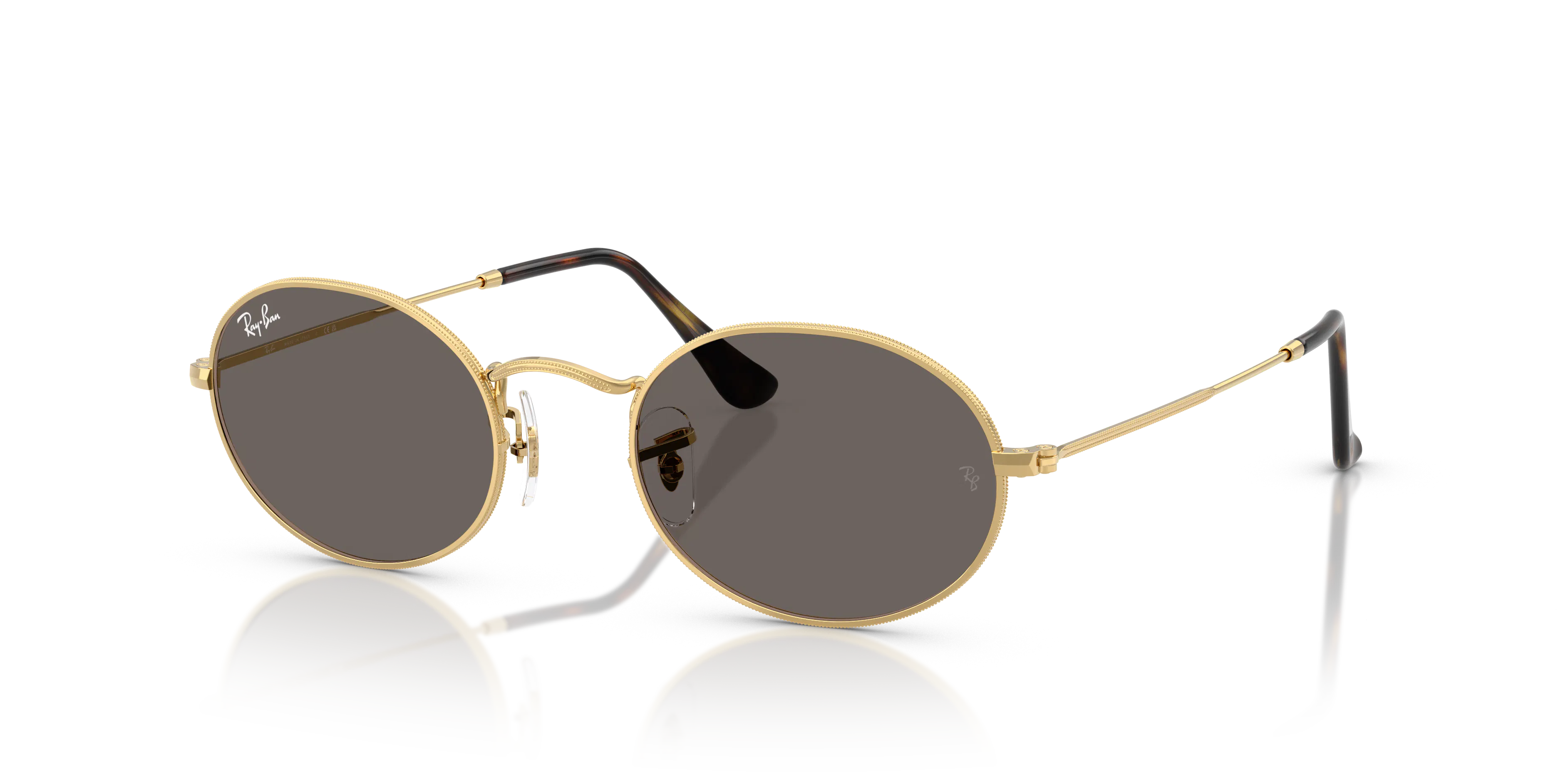 Angle_Left01, Ray-Ban Oval Flat Lenses 0RB3547N 001/B1 Sonnenbrille
