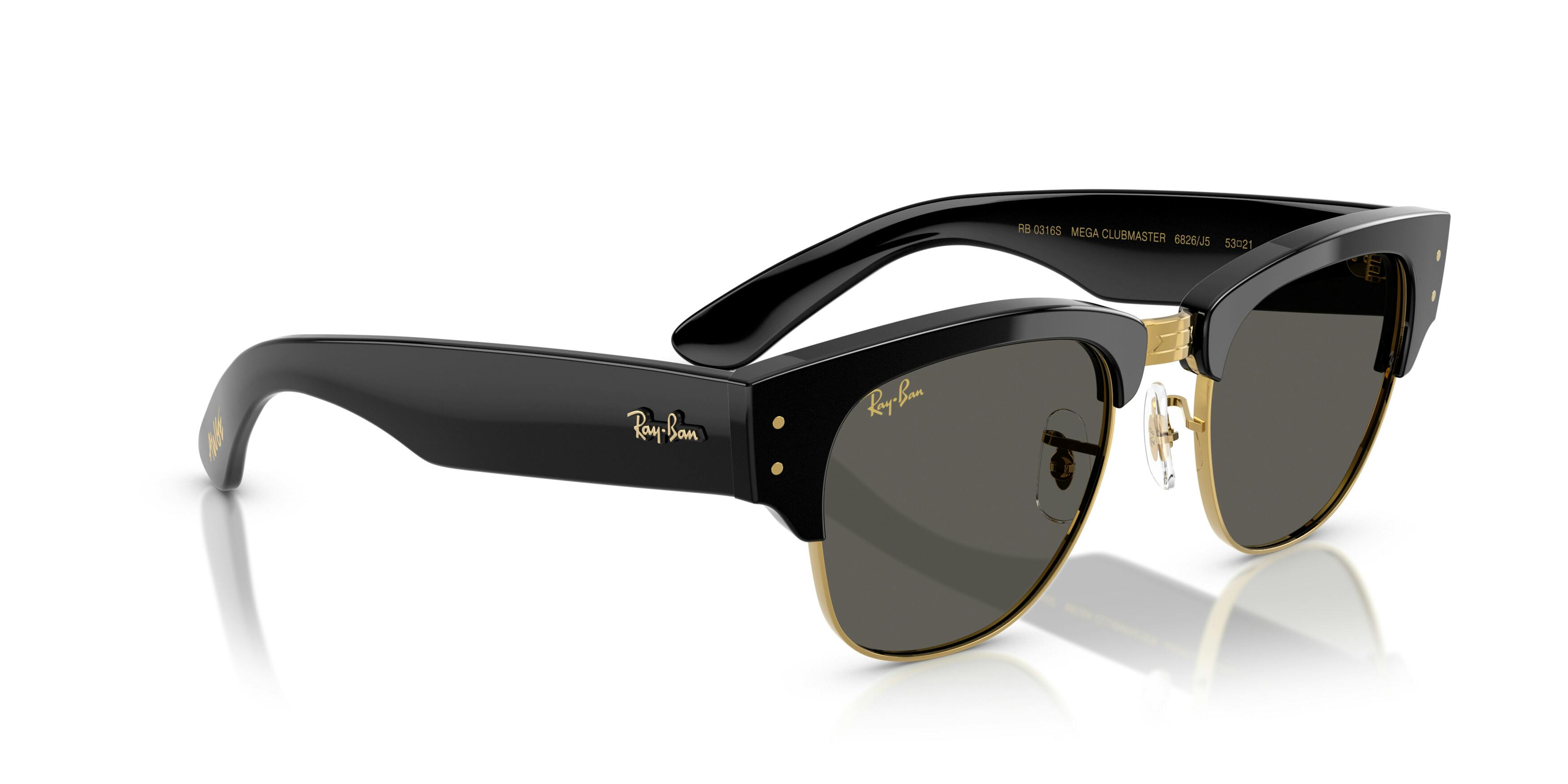 On_Model_Female01, Ray-Ban MEGA CLUBMASTER 0RB0316S 6826J5 Sonnenbrille