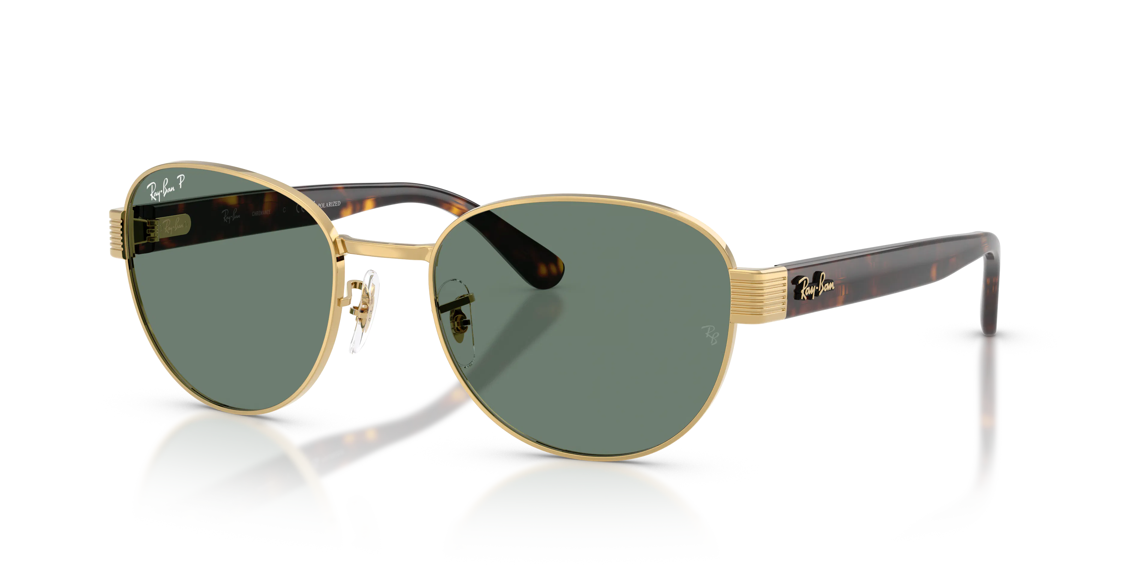 Angle_Left01, Ray-Ban RB3766 Polarized+ Lenses 0RB3766CH 001/O9 Sonnenbrille