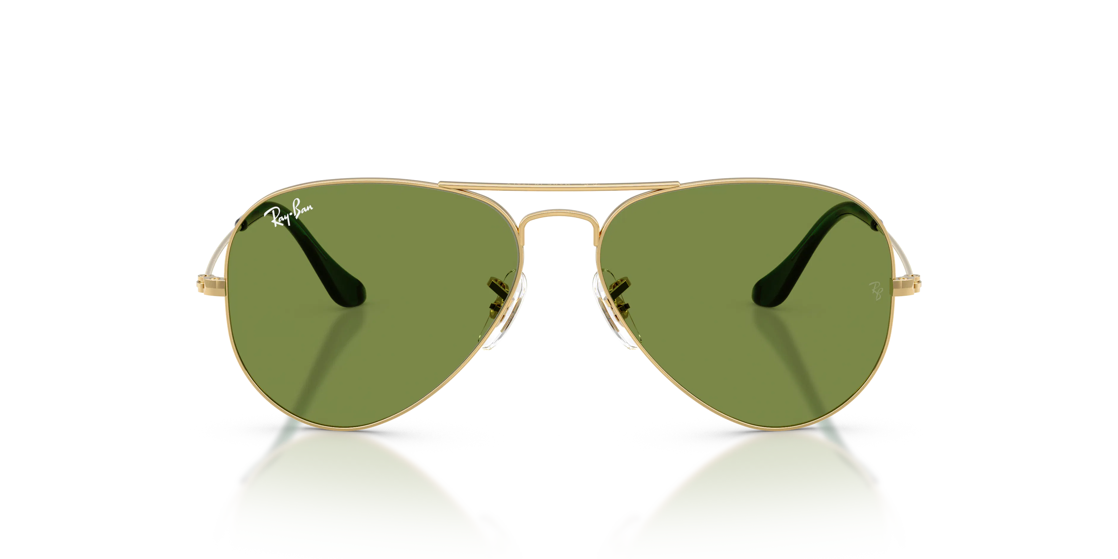 Front, Ray-Ban Aviator Large Metal 0RB3025 001/4E Sonnenbrille