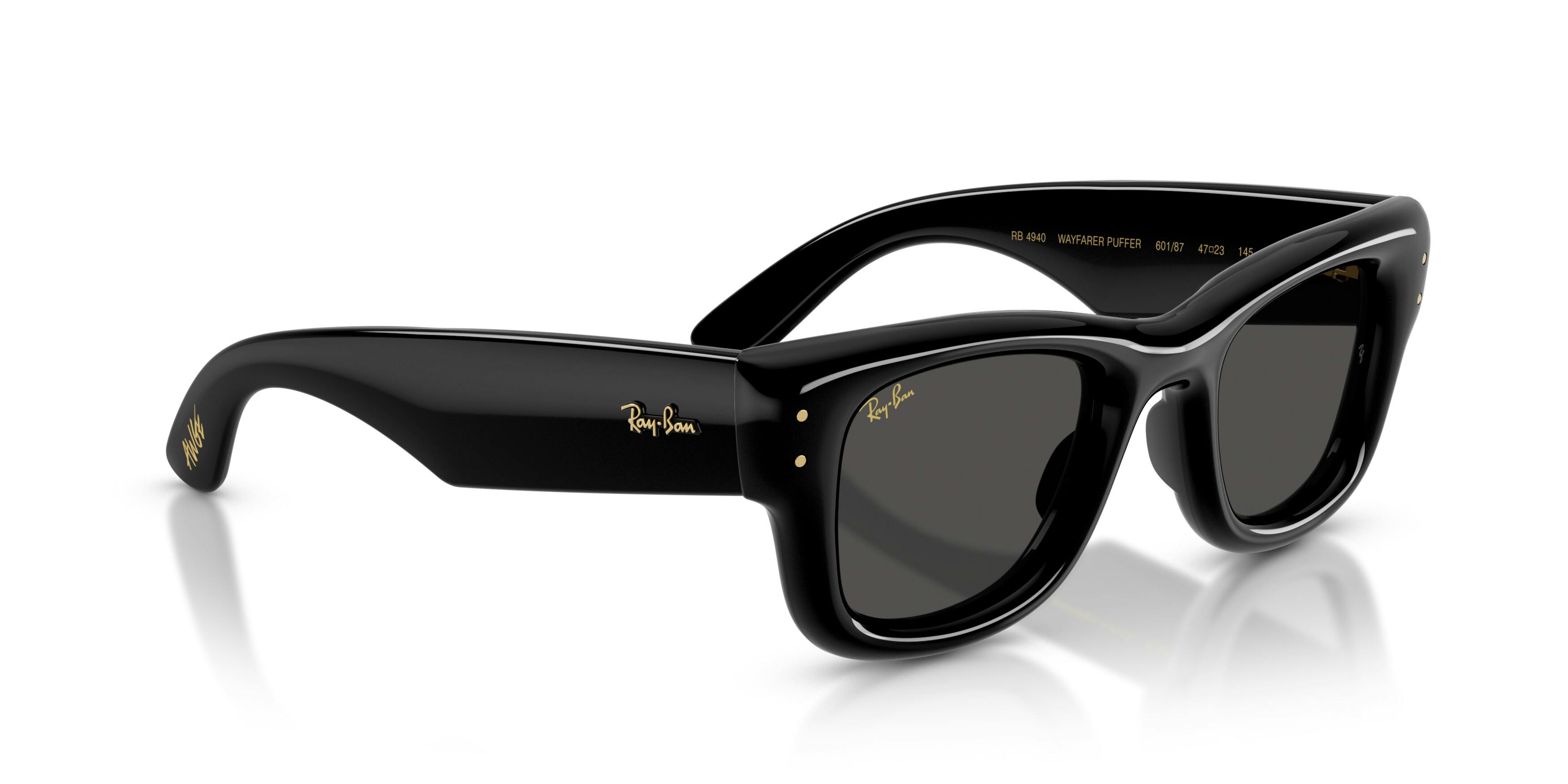 On_Model_Female01, Ray-Ban ASAP ROCKY PUFFER WAYFARER 0RB4940 601/87 Sonnenbrille