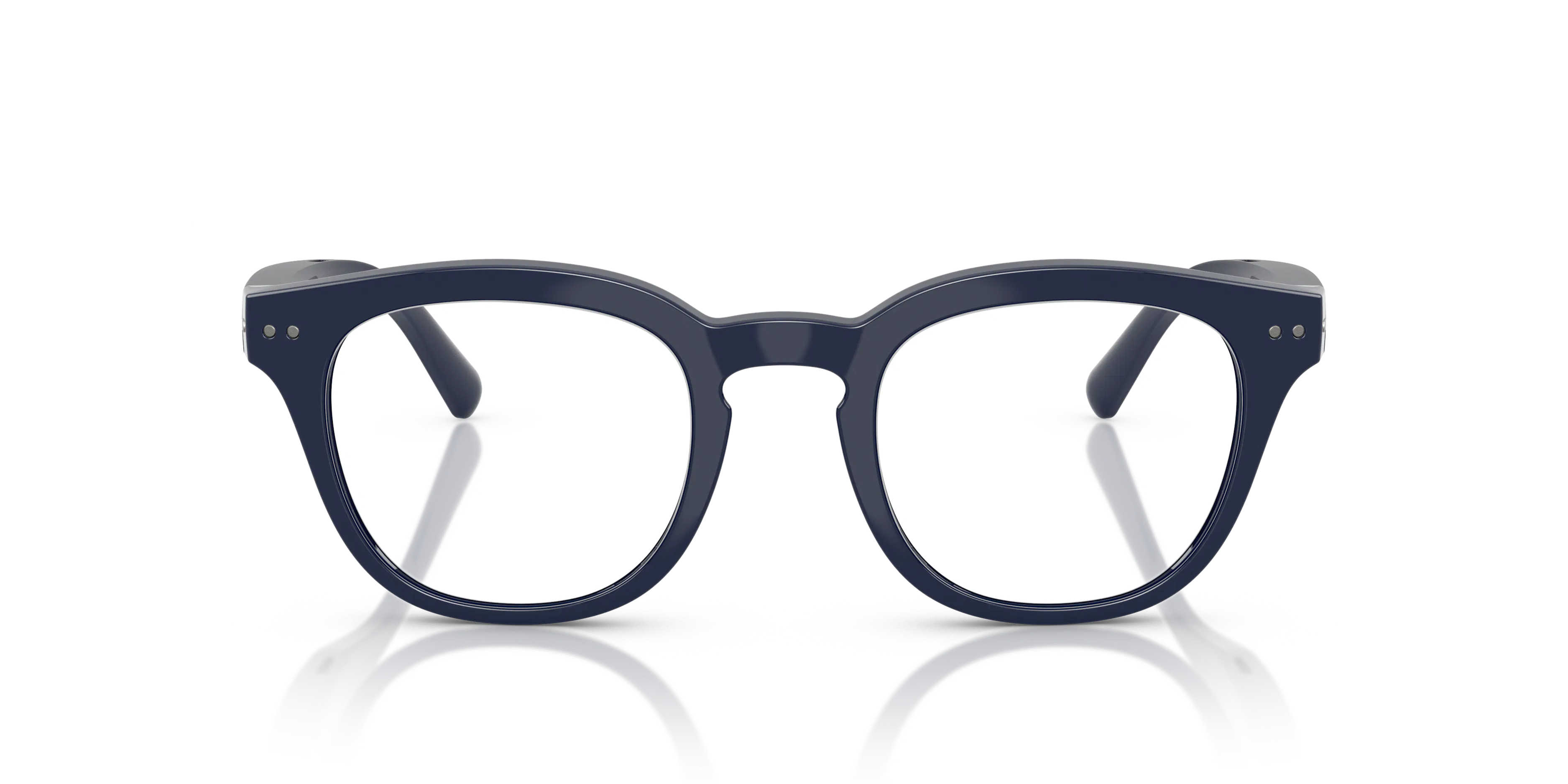 Front, Nuance Audio Hörbrille PANTHOS 48 0AW5002 09 Blau glänzend Hörbrille