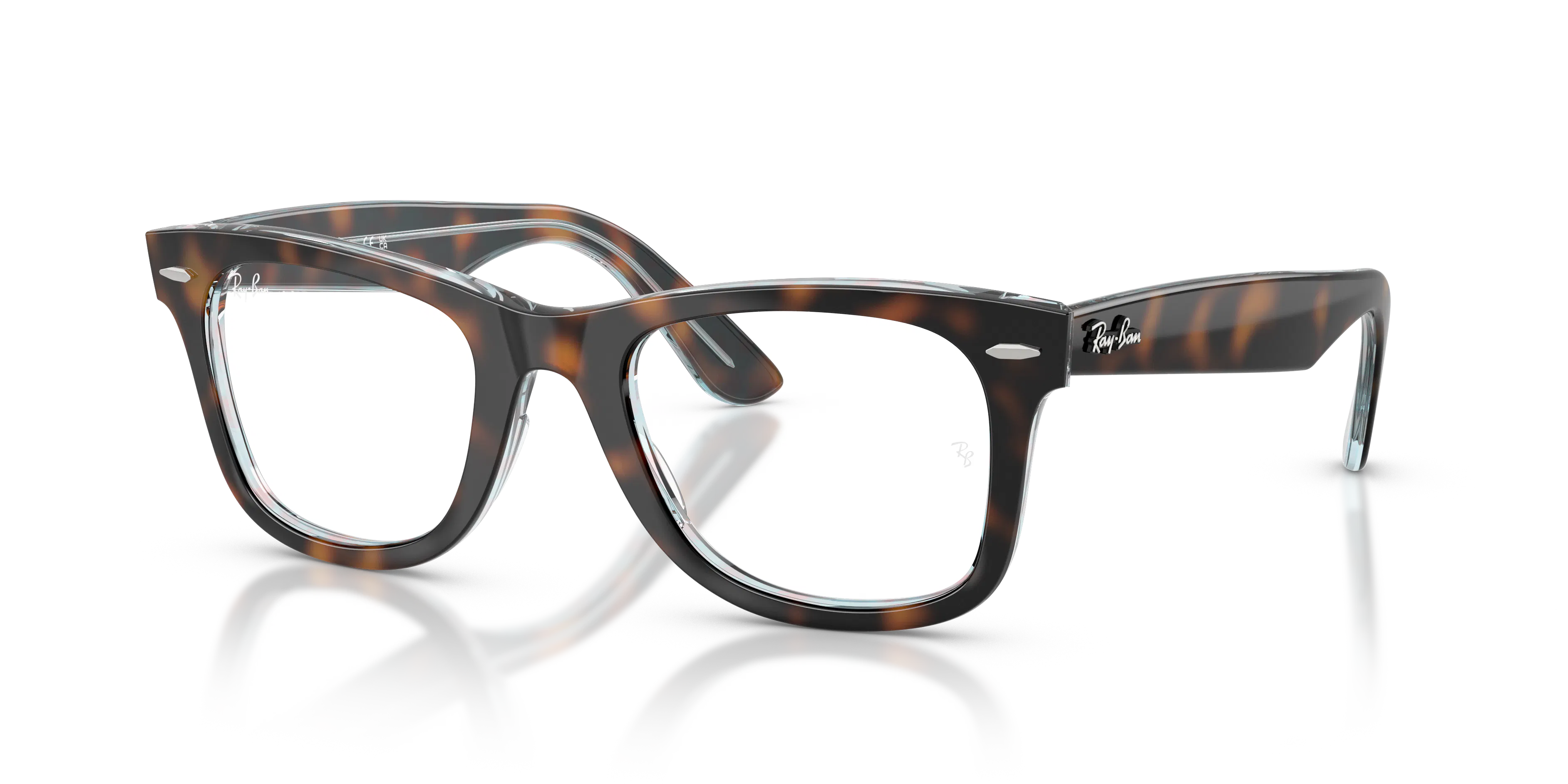 Angle_Left01, Ray-Ban Wayfarer Ease Optics 0RX4340V 8401 Brille