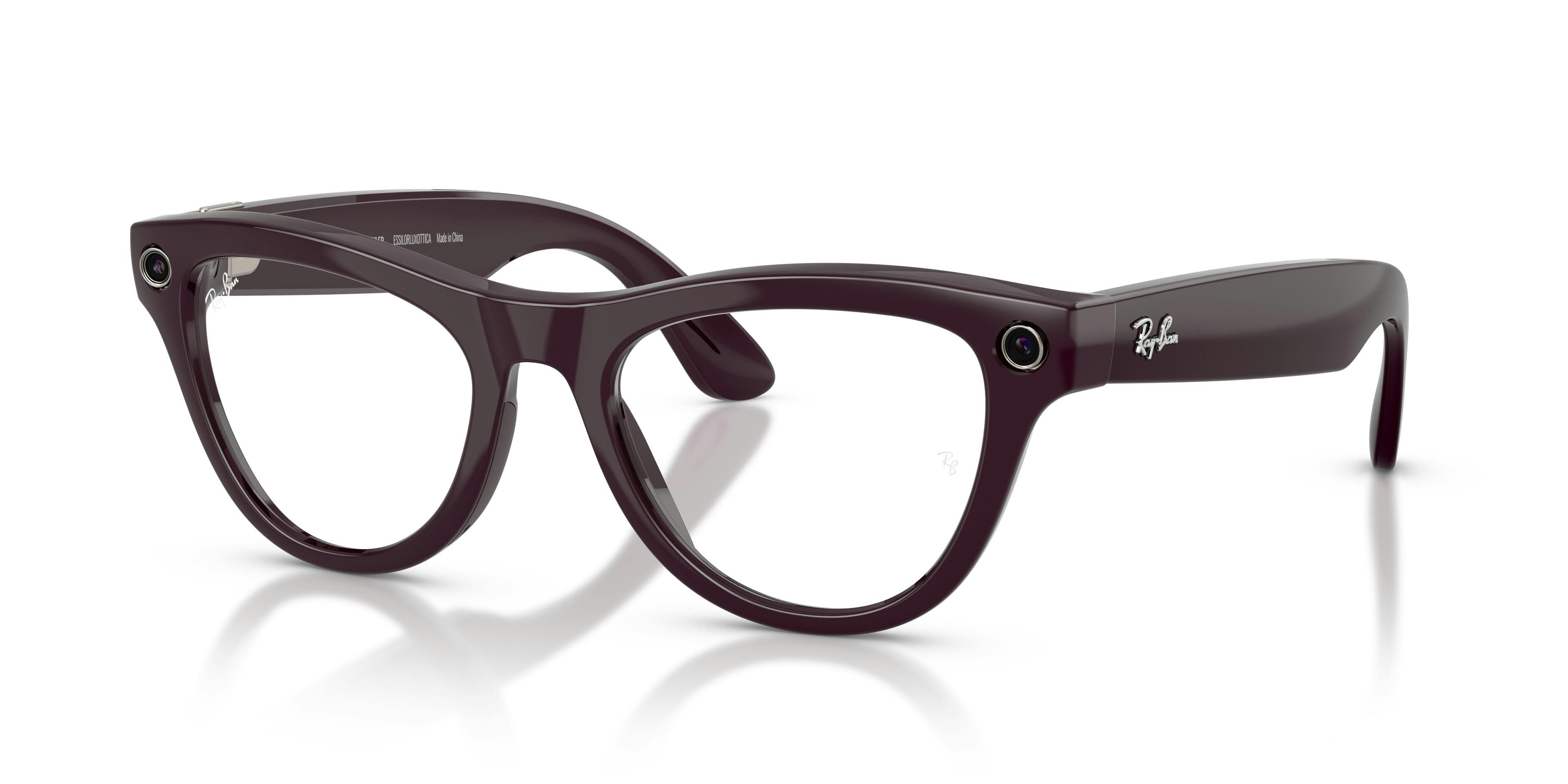 On_Model_Female01, Ray-Ban | META (Gen 2) Skyler 0RW4014 601/CH Shiny Black - Transitions Gläser Sonnenbrille