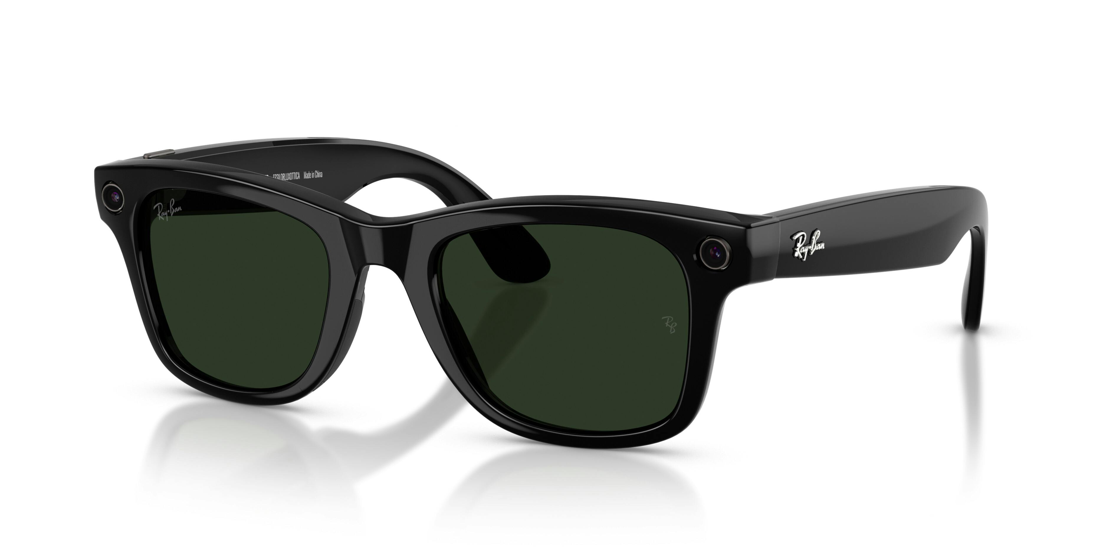 Angle_Left01, Ray-Ban | META (Gen 2) WAYFARER LARGE 0RW4012 601/1M Shiny Black - Transitions Gläser Sonnenbrille