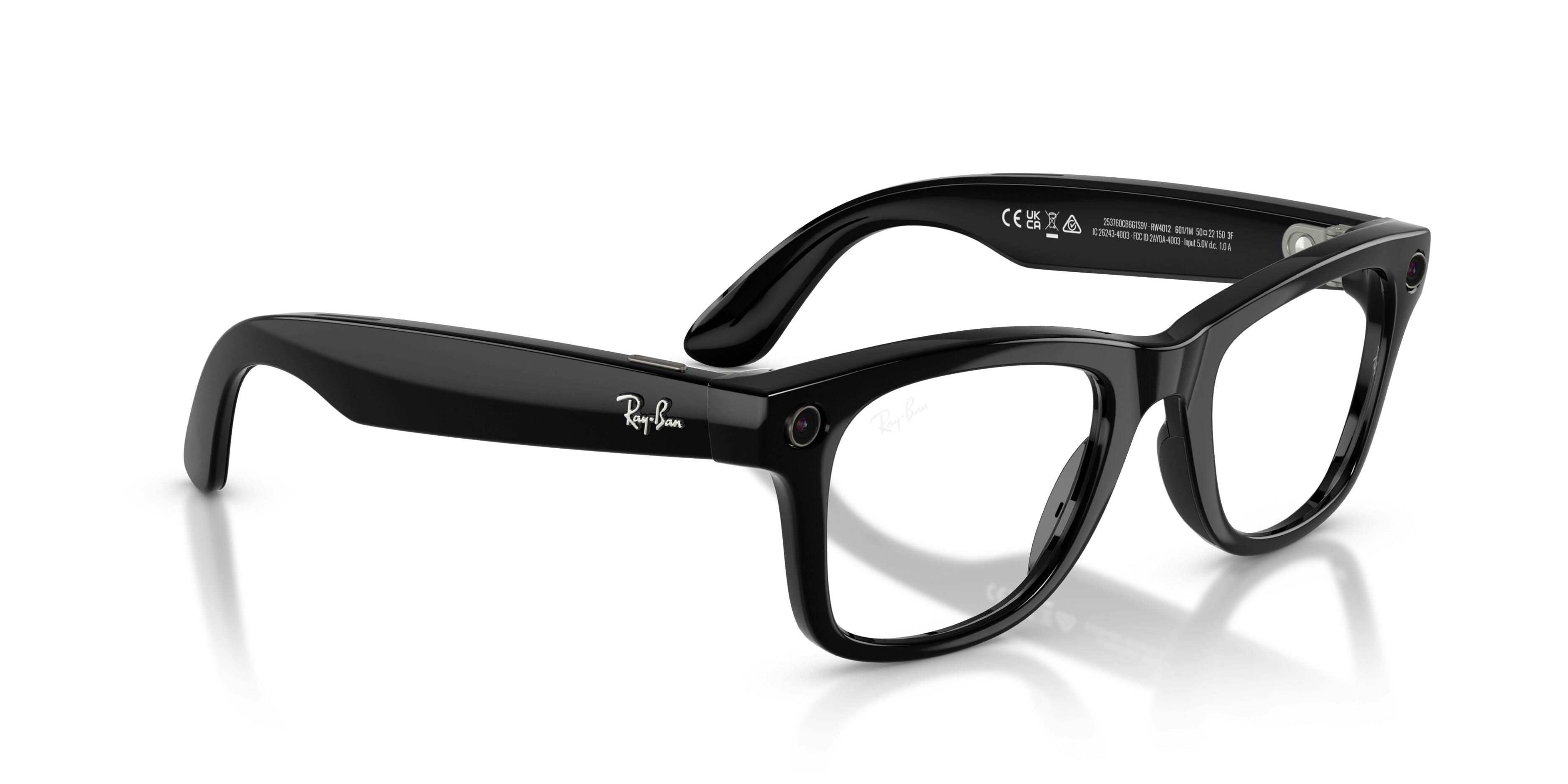 Detail02, Ray-Ban | META (Gen 2) WAYFARER LARGE 0RW4012 601/1M Shiny Black - Transitions Gläser Sonnenbrille