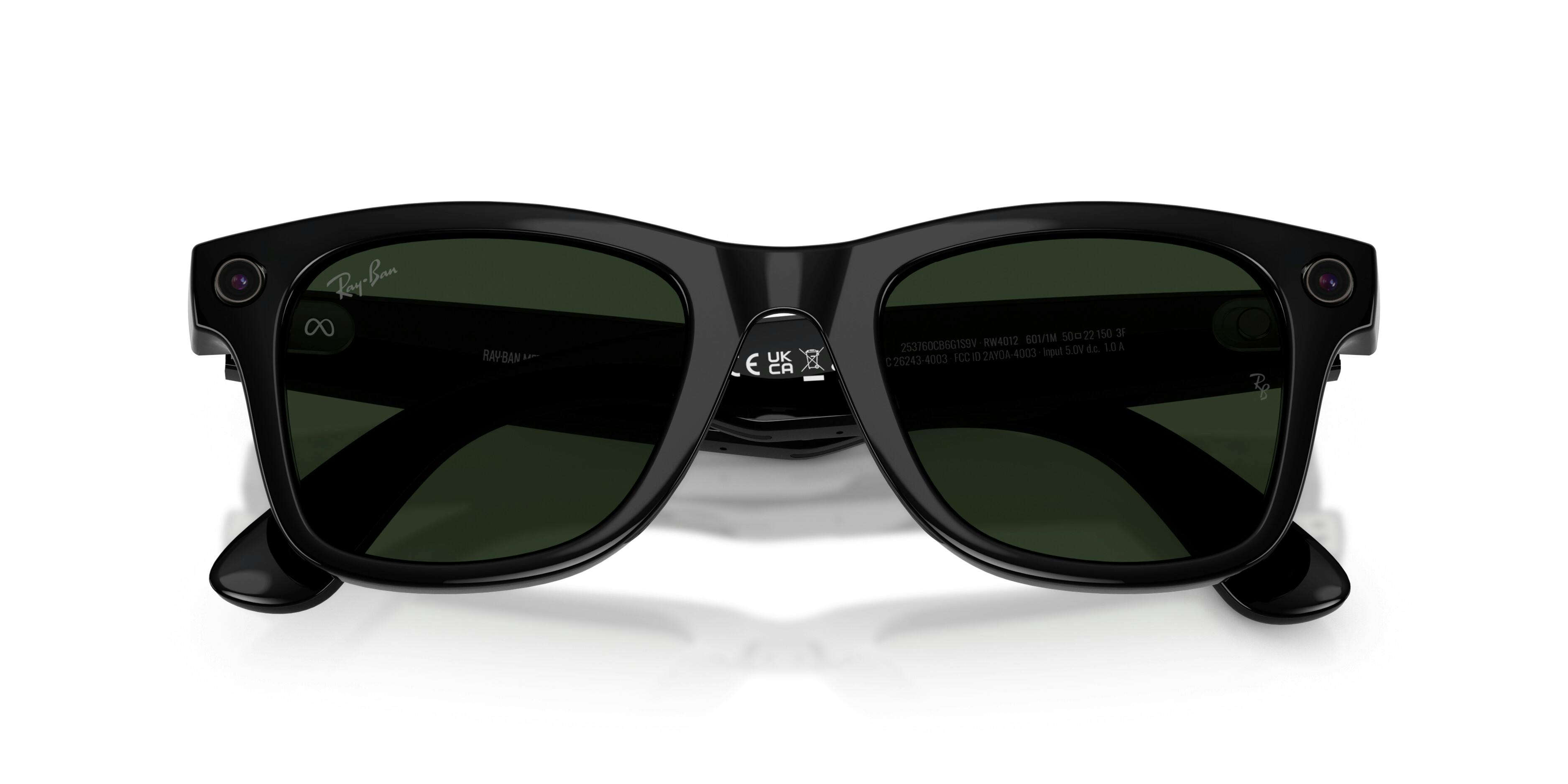 Detail05, Ray-Ban | META (Gen 2) WAYFARER LARGE 0RW4012 601/1M Shiny Black - Transitions Gläser Sonnenbrille