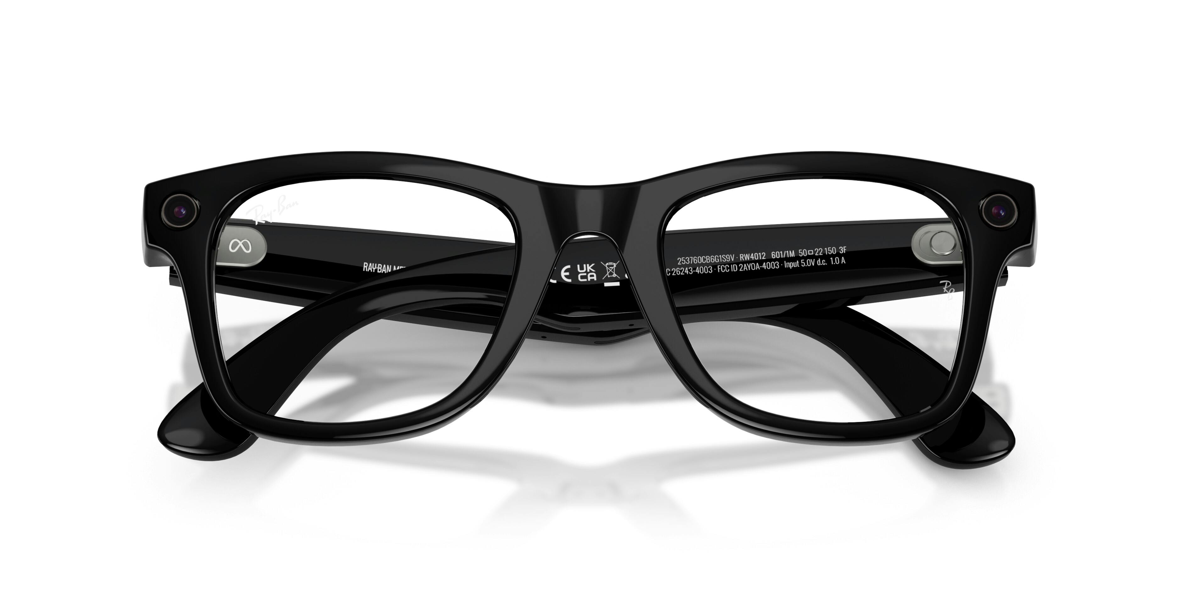 Detail06, Ray-Ban | META (Gen 2) WAYFARER LARGE 0RW4012 601/1M Shiny Black - Transitions Gläser Sonnenbrille