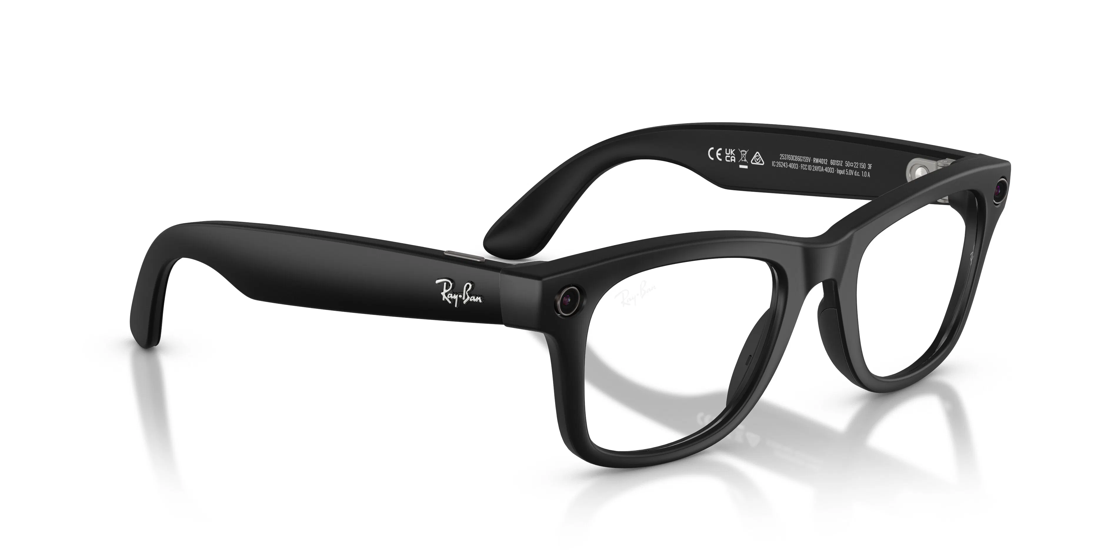 On_Model_Female03, Ray-Ban | META (Gen 2) WAYFARER LARGE 0RW4012 601S1Z Matte Black - Transitions Gläser AI Glasses