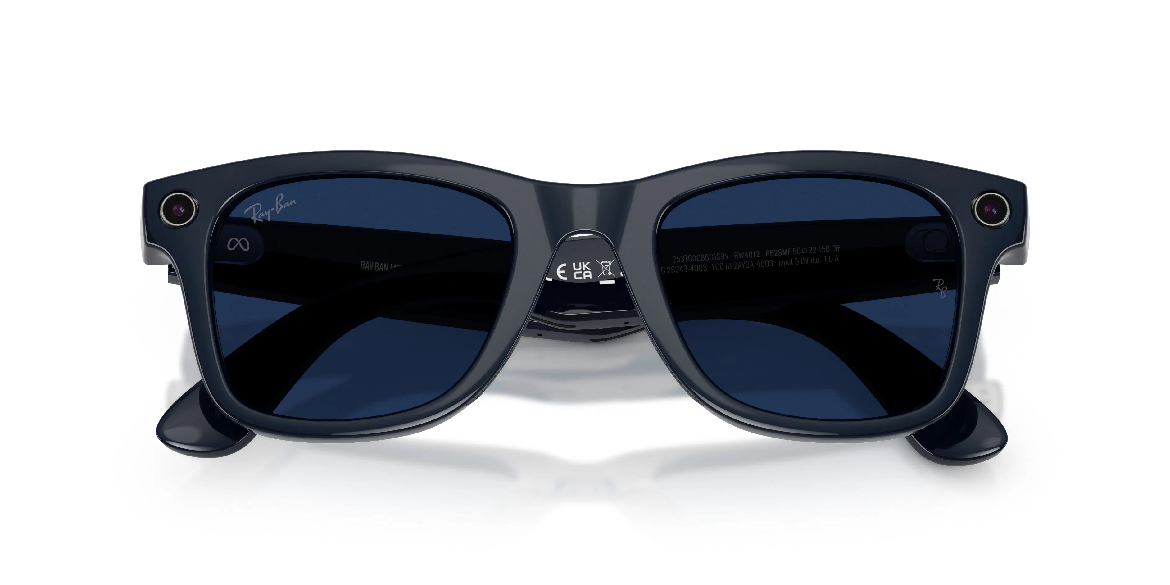 On_Model_Male02, Ray-Ban | META (Gen 2) WAYFARER LARGE 0RW4012 6628MF Shiny Cosmic Blue - Transitions Gläser AI Glasses
