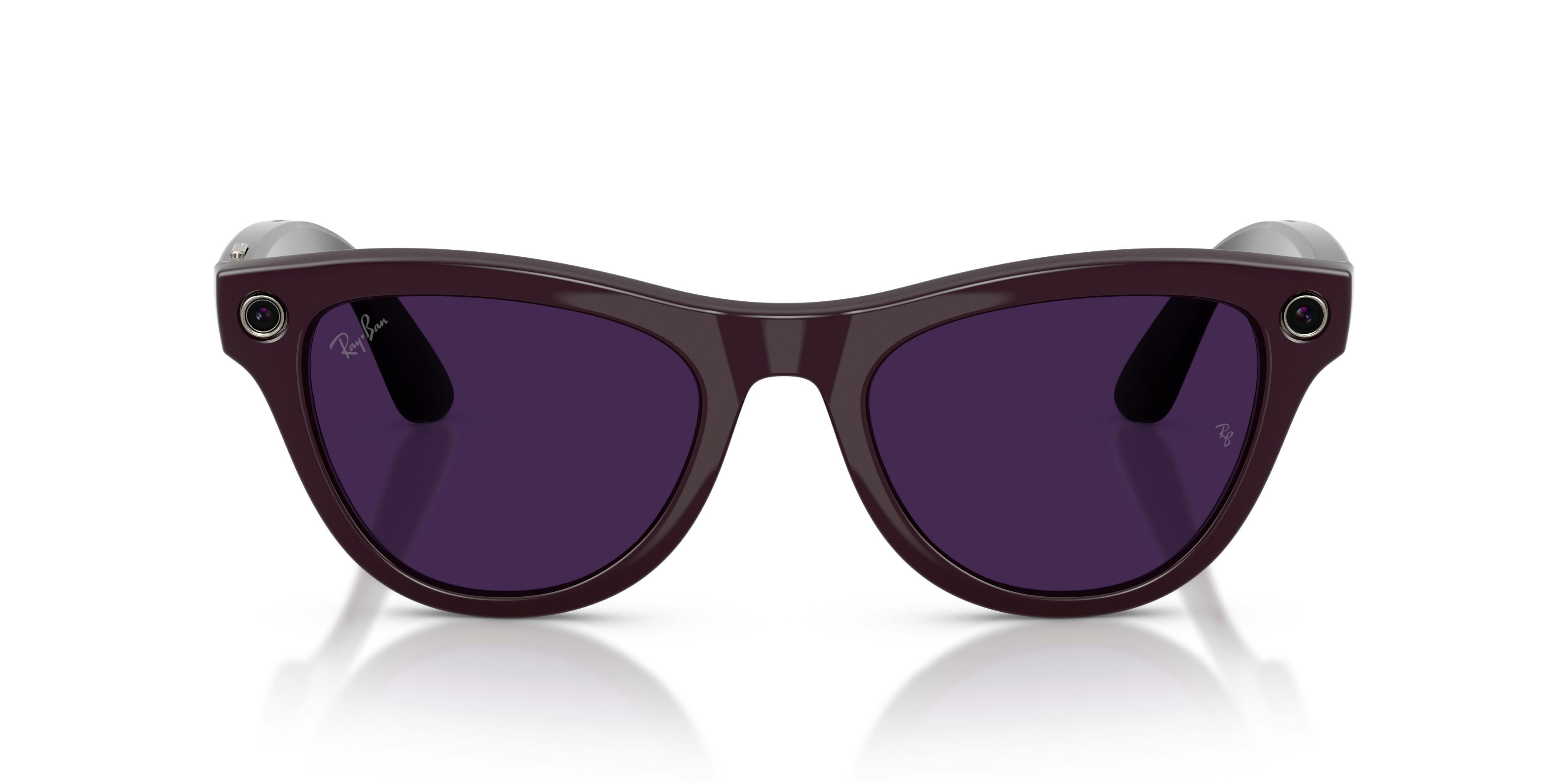 On_Model_Female02, Ray-Ban | META (Gen 2) SKYLER 0RW4014 6701CH Shiny Mystic Violet - Transitions Gläser Sonnenbrille