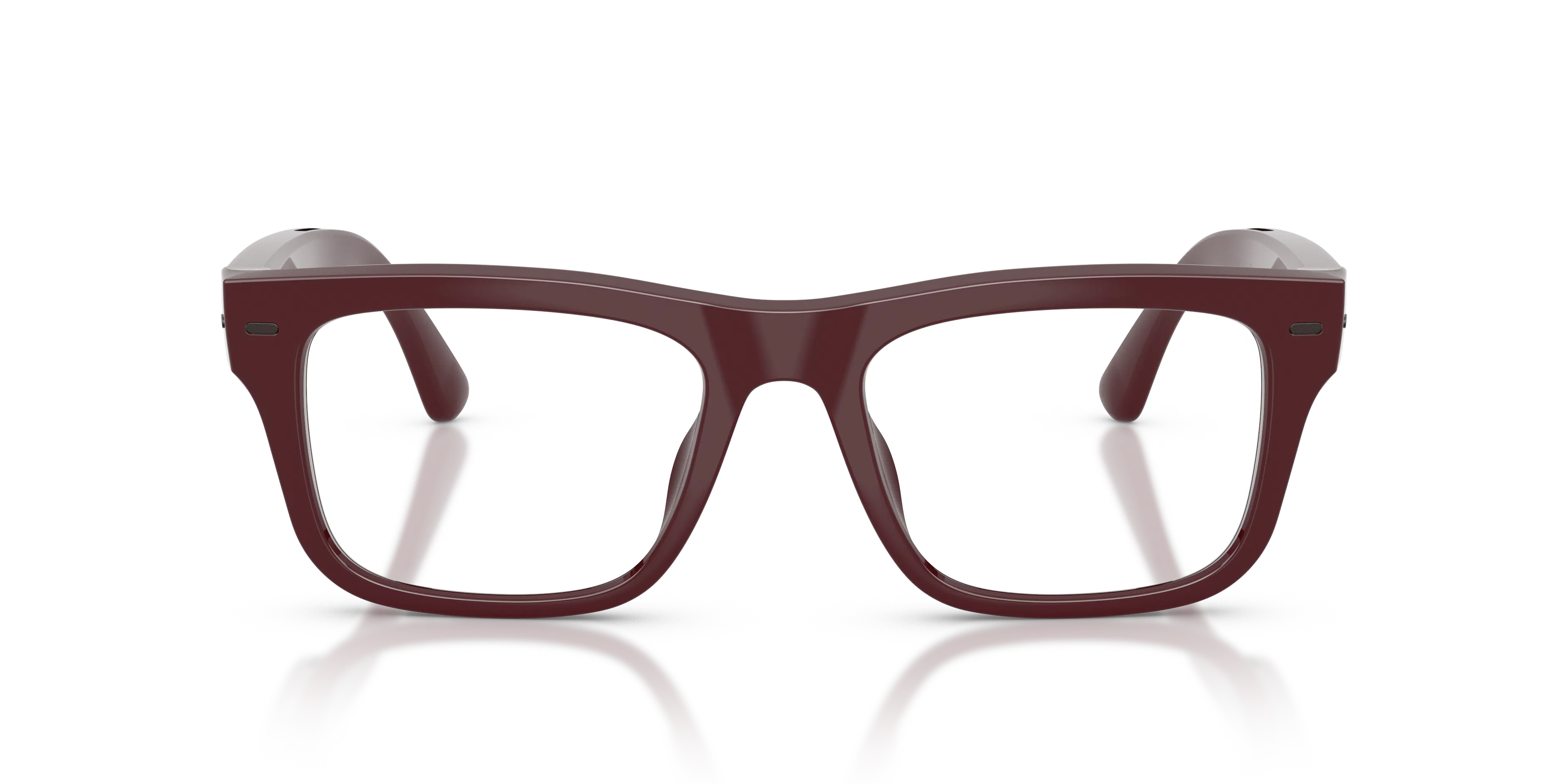 Front, Nuance Audio Plus Square mit Transitions Gen S 0AW5005 05 53/19 Burgund Hörbrille