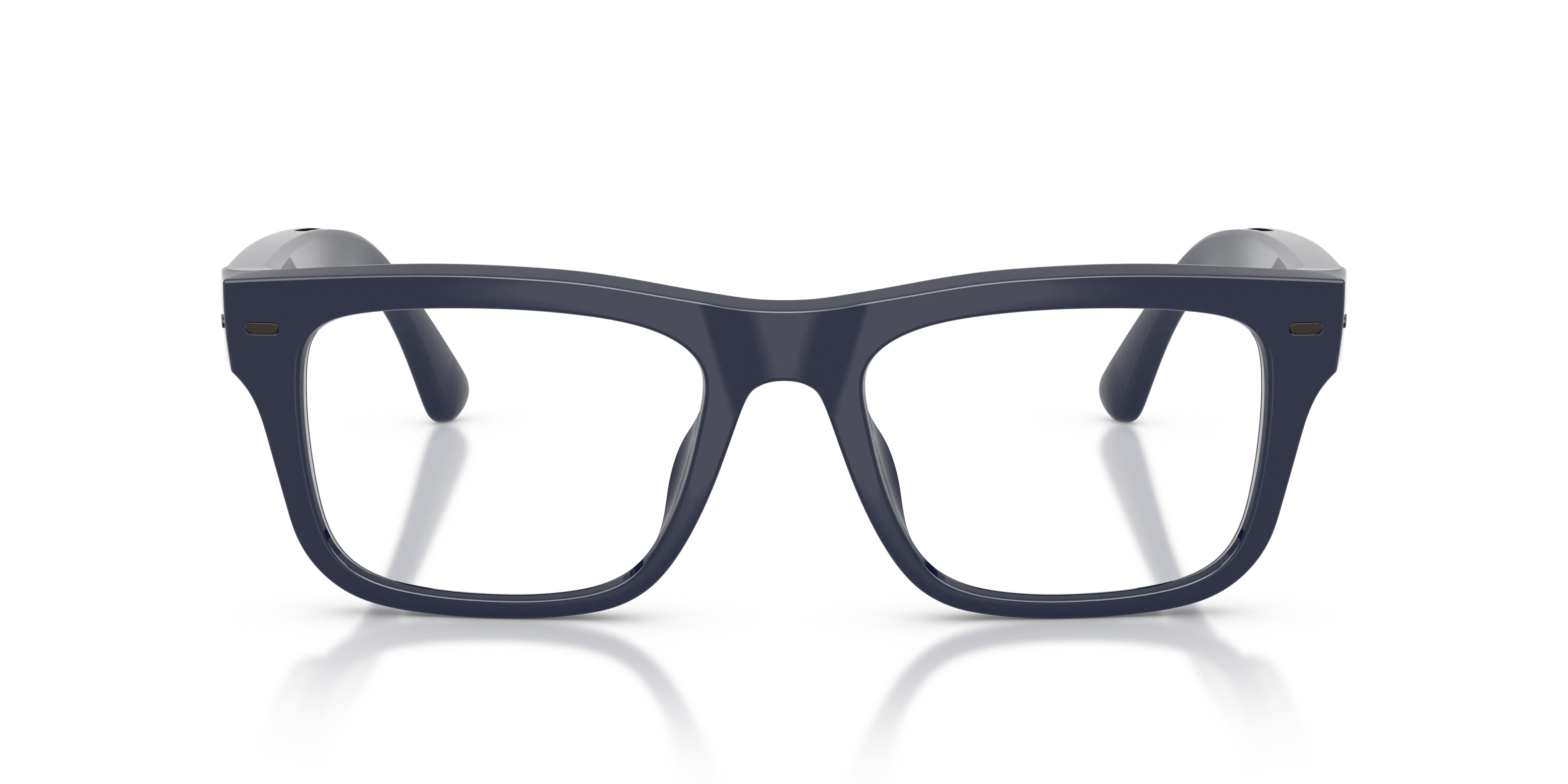 Front, Nuance Audio Plus Square AW5005 09 53/19 Dunkelblau Hörbrille
