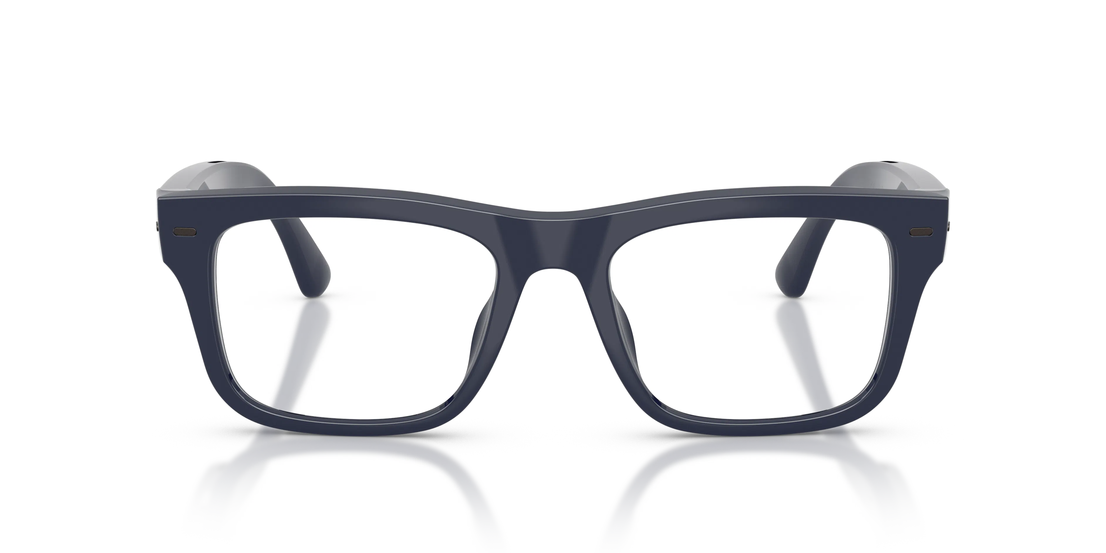 Front, Nuance Audio Plus Square mit Transitions Gen S 0AW5005 15 53/19 Dunkelblau Hörbrille