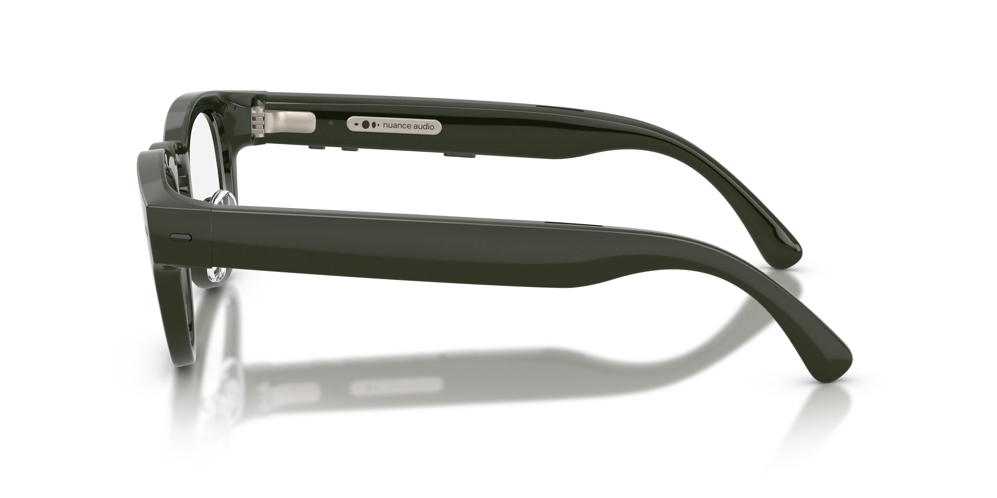 Angle_Left02, Nuance Audio Plus Panthos 0AW5007 13 48/22 Dunkelgrün Hörbrille