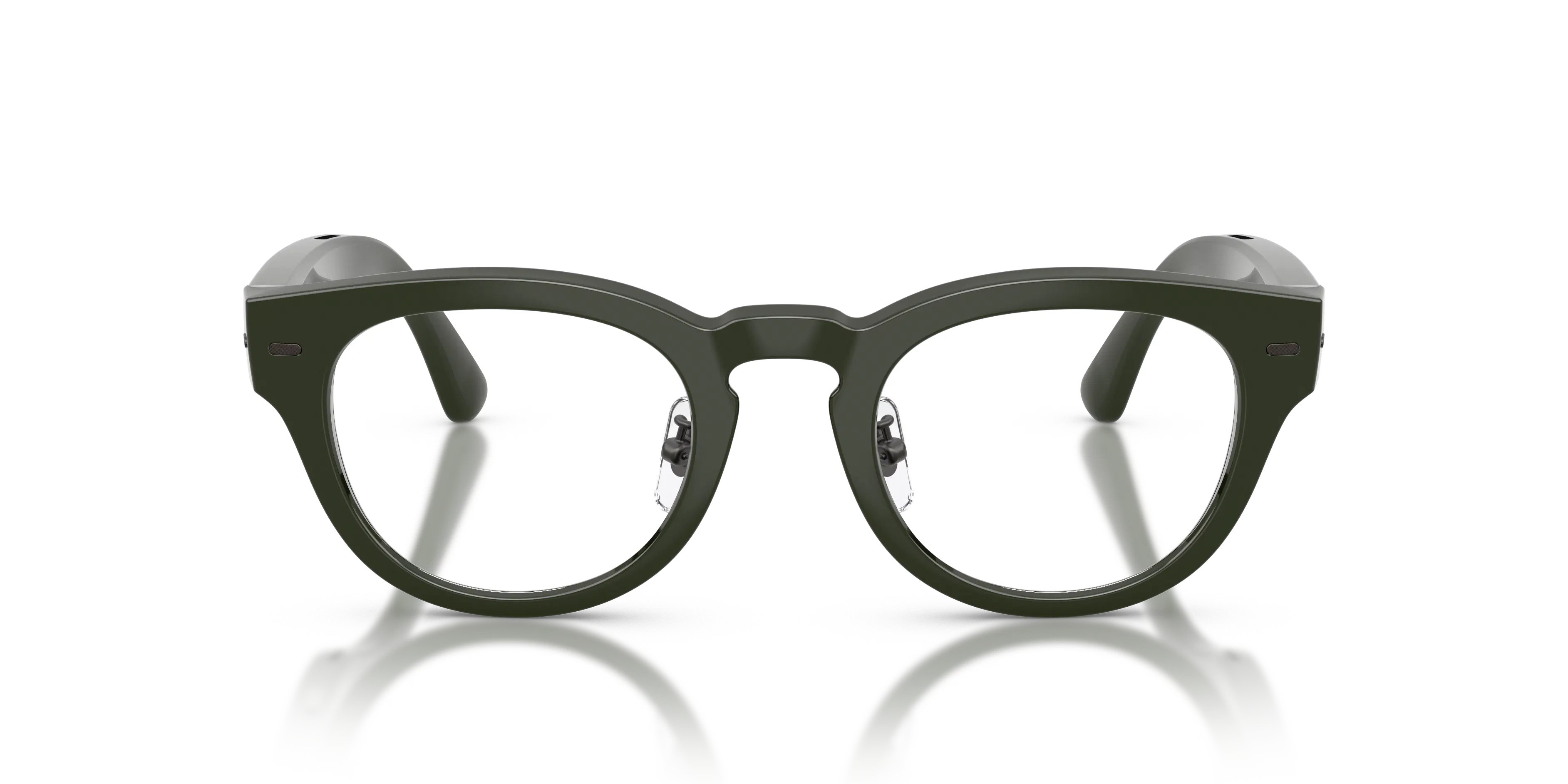 Front, Nuance Audio Plus Panthos 0AW5007 13 48/22 Dunkelgrün Hörbrille
