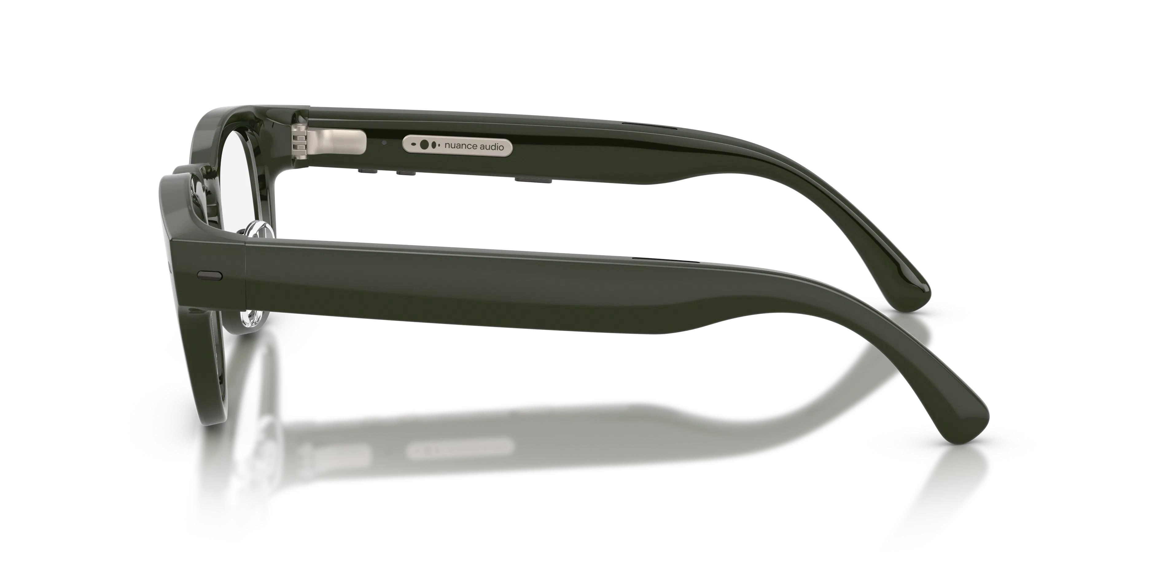 Angle_Left02, Nuance Audio Plus Panthos mit Transitions Gen S 0AW5007 14 48/22 Dunkelgrün Hörbrille