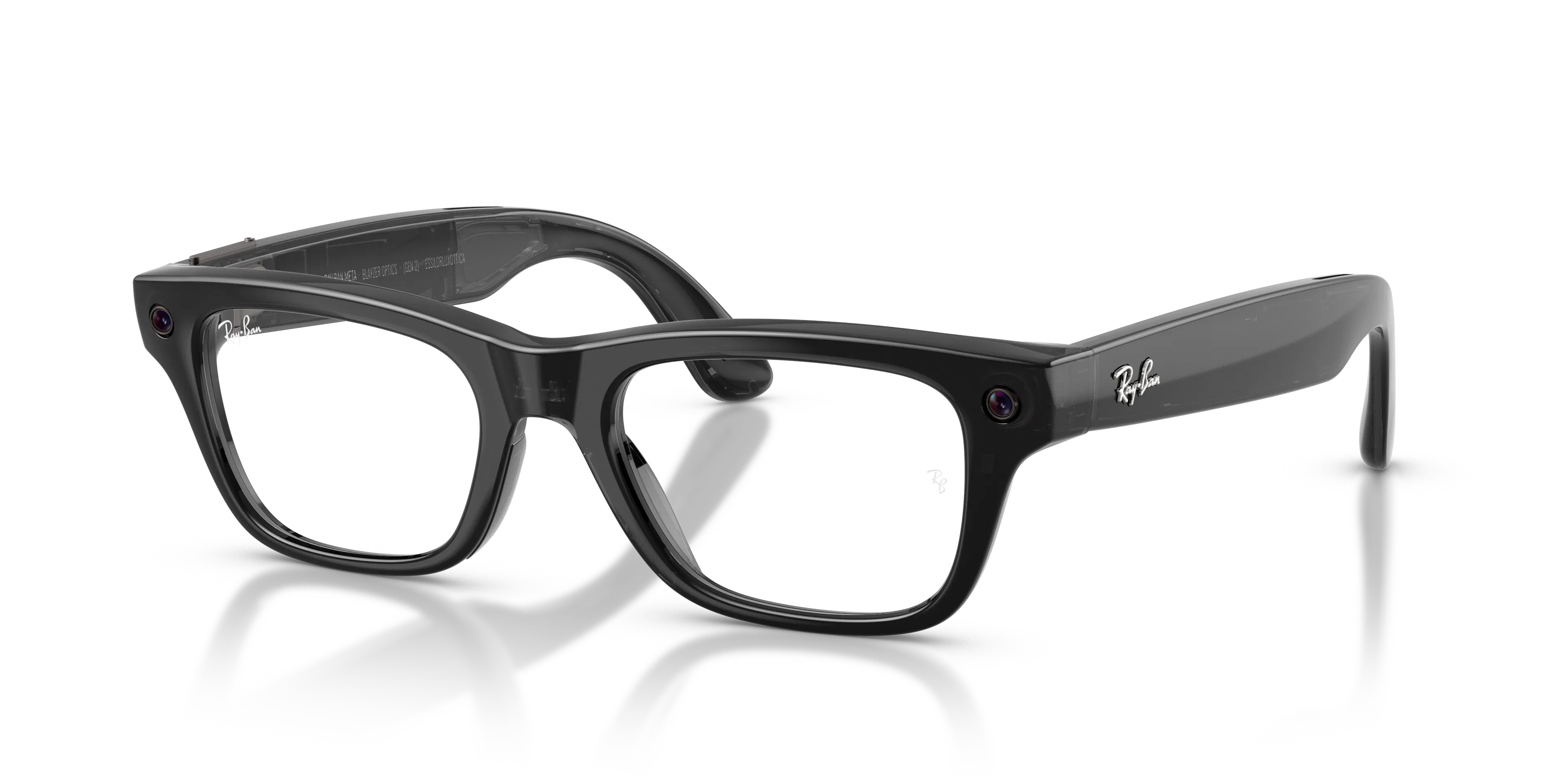 Angle_Left01, Ray-Ban META (Gen2) BLAYZER OPTICS 0RW7001 8526 Shiny Transparent Black AI Glasses