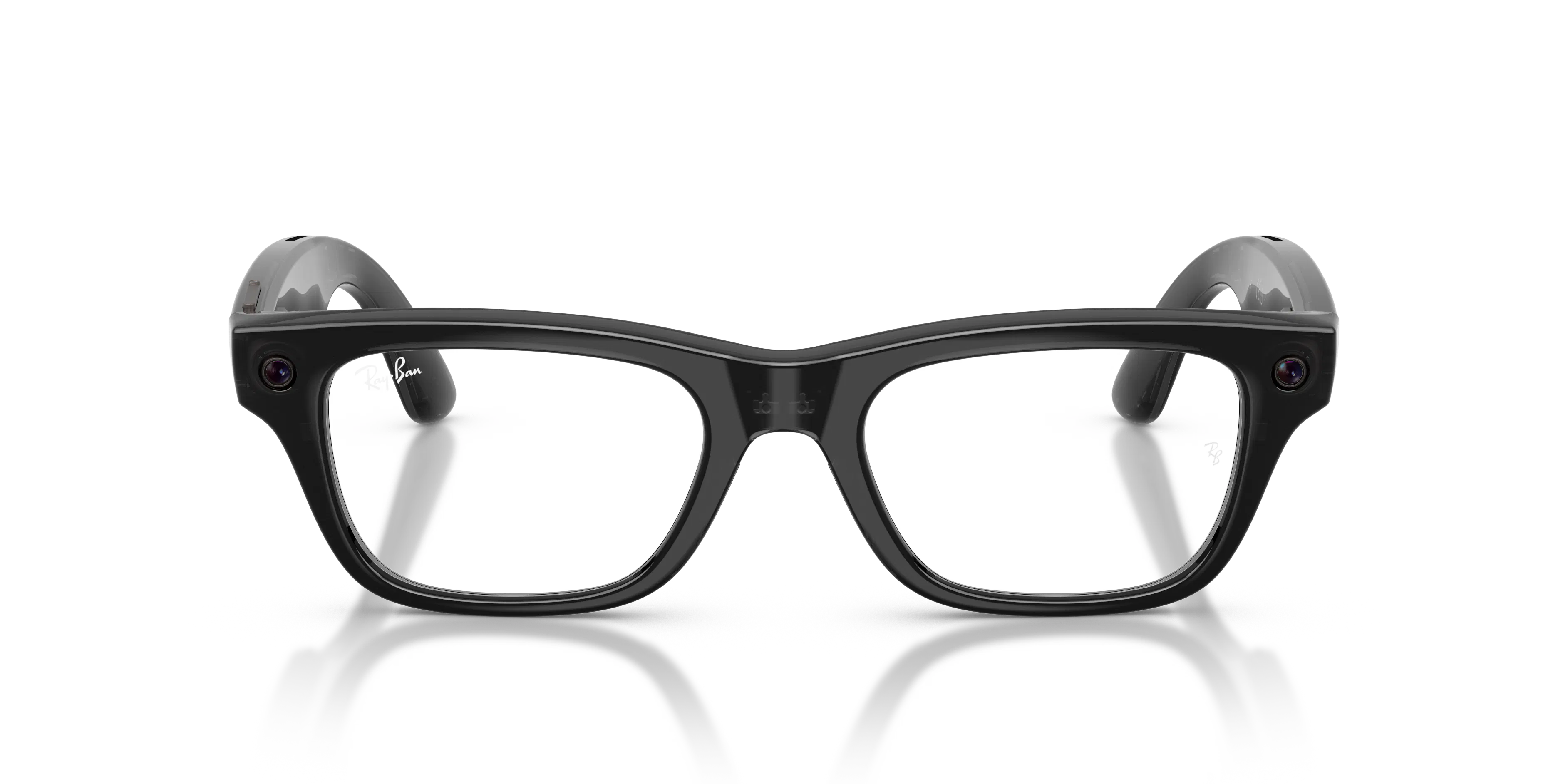 Front, Ray-Ban META (Gen2) BLAYZER OPTICS 0RW7001 8526 Shiny Transparent Black AI Glasses