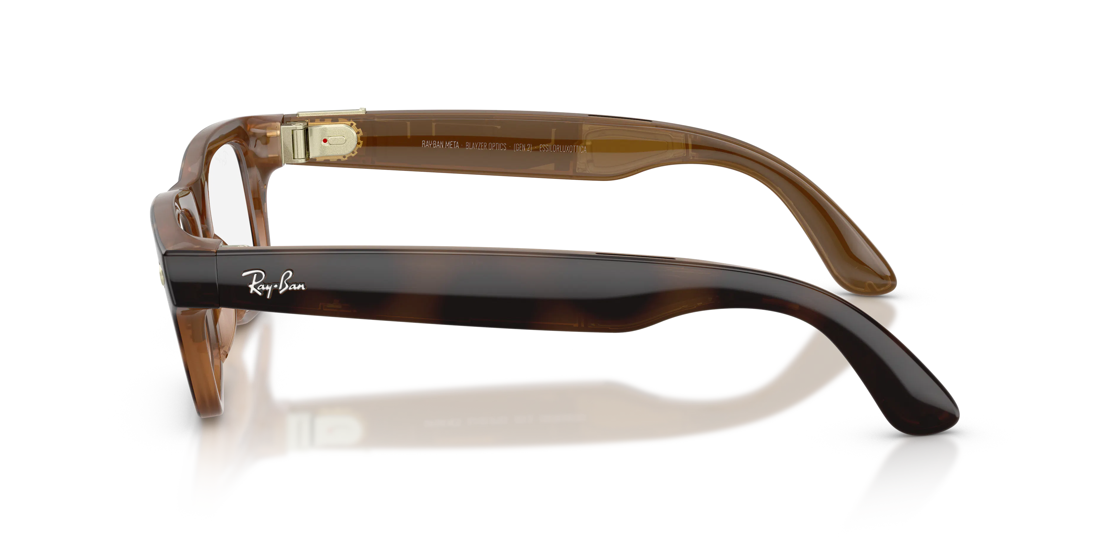 Angle_Left02, Ray-Ban META (Gen2) BLAYZER OPTICS 0RW7001 8528 Shiny Havana AI Glasses
