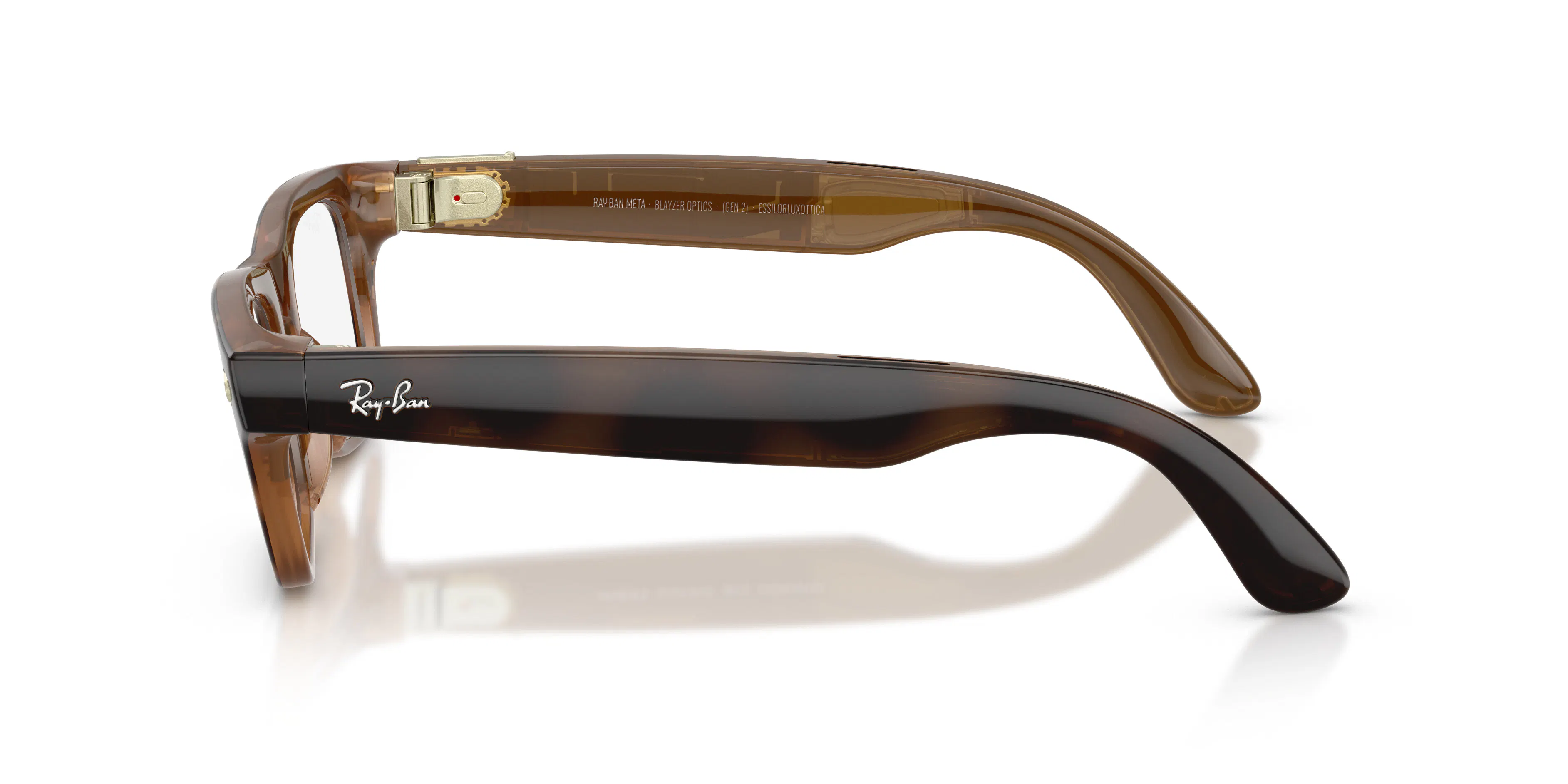 Angle_Left02, Ray-Ban | META (Gen2) BLAYZER OPTICS 0RW7001 8528 Shiny Havana AI Glasses