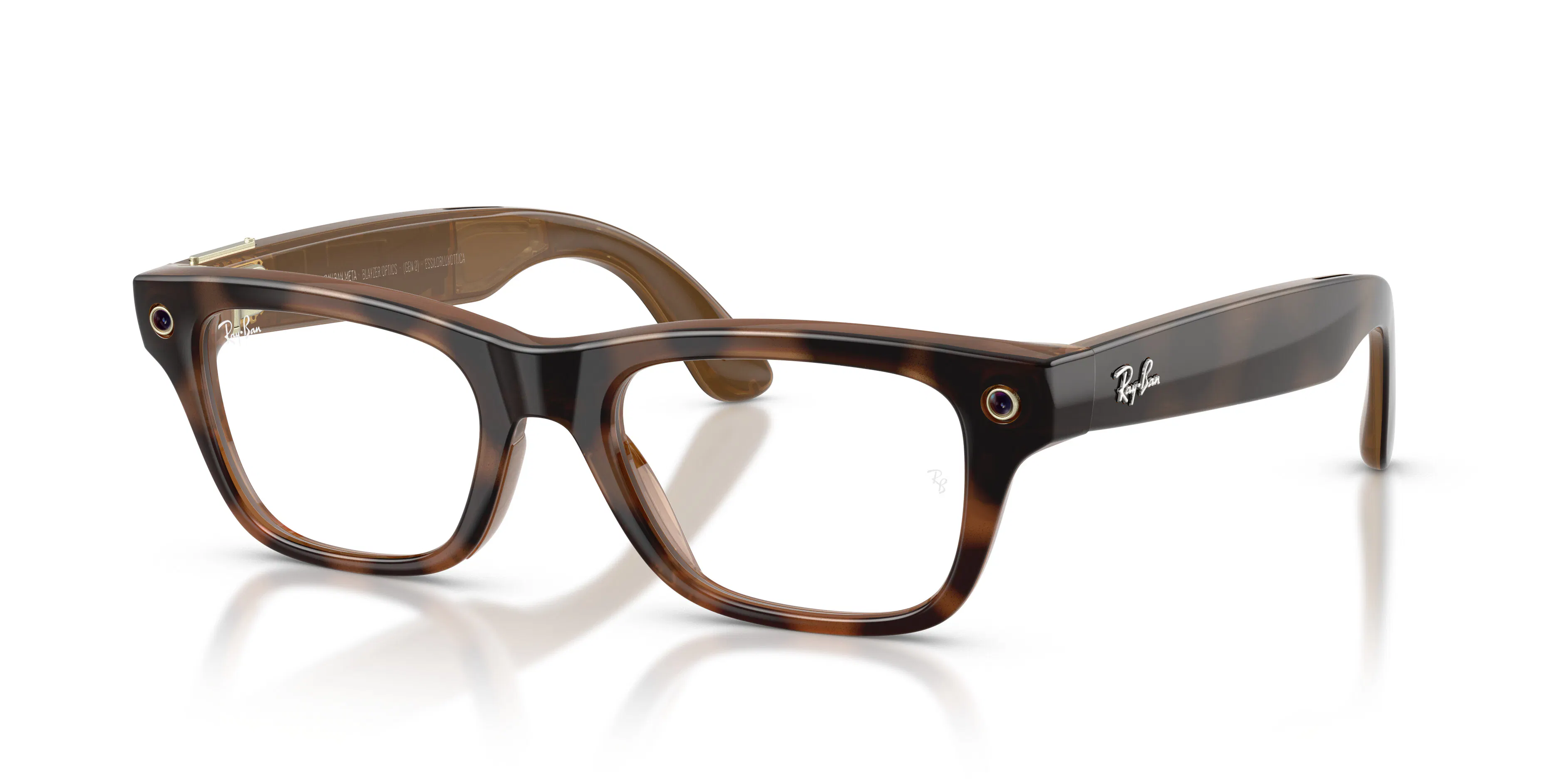 Angle_Left01, Ray-Ban | META (Gen2) BLAYZER OPTICS 0RW7001 8528 Shiny Havana AI Glasses