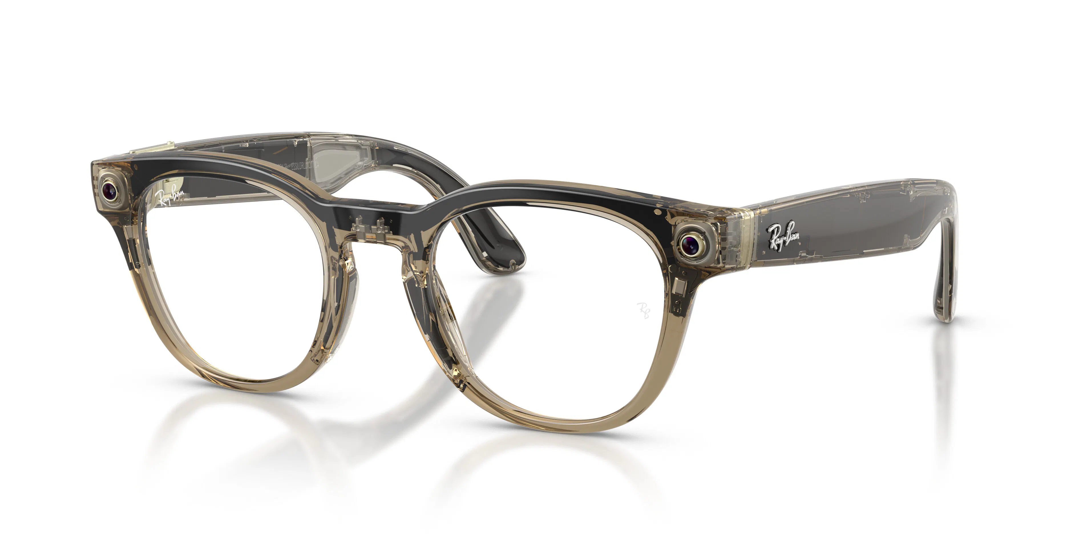 Angle_Left01, Ray-Ban | META (Gen2) SCRIBER OPTICS 0RW7002 8531 Shiny Transparent Stone Beige AI Glasses