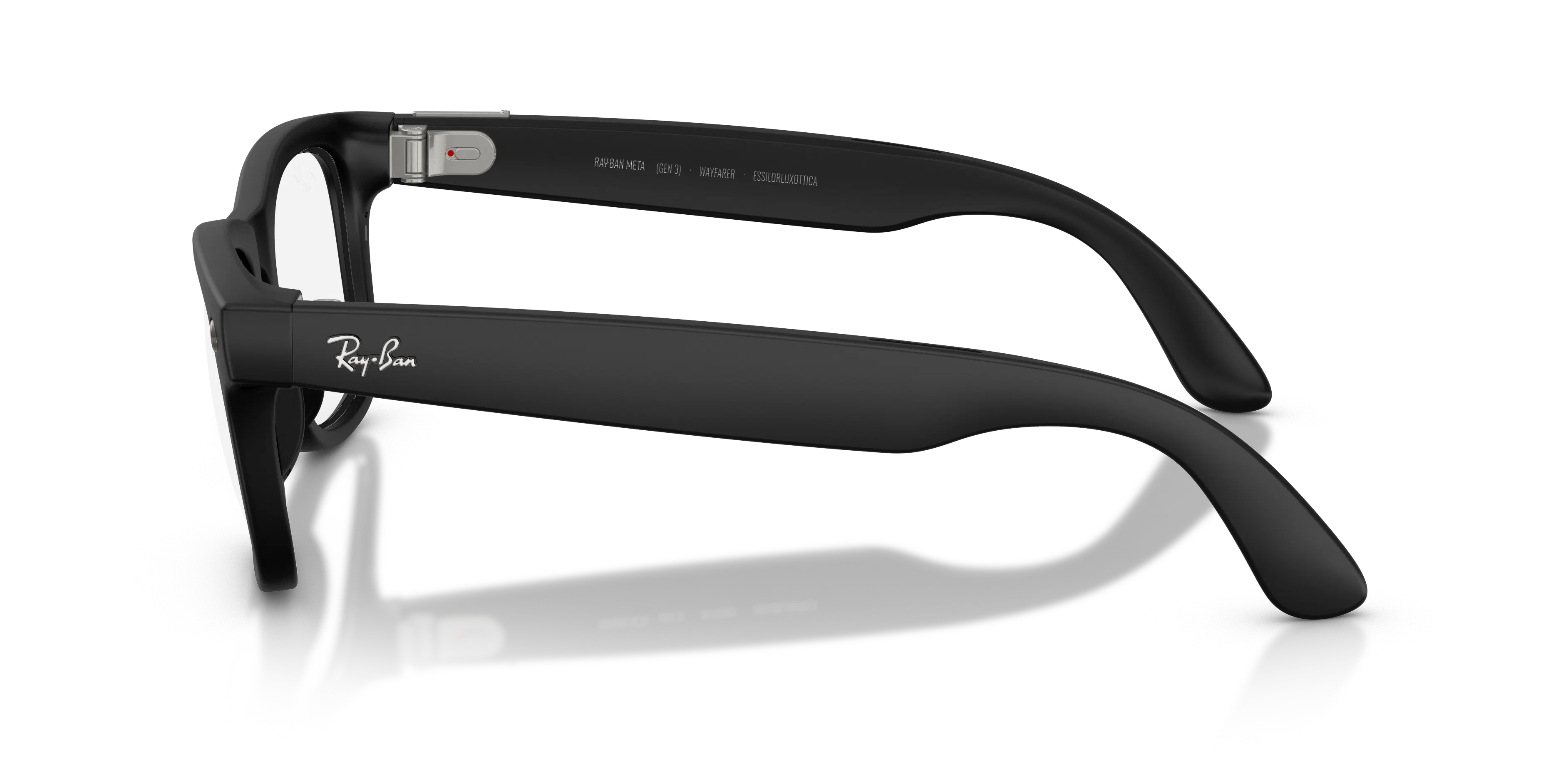 Angle_Left02, Ray-Ban META (Gen3) WAYFARER REGULAR 0RW4011 601SSB 50 Matte Black - Blaulichtfilter AI Glasses