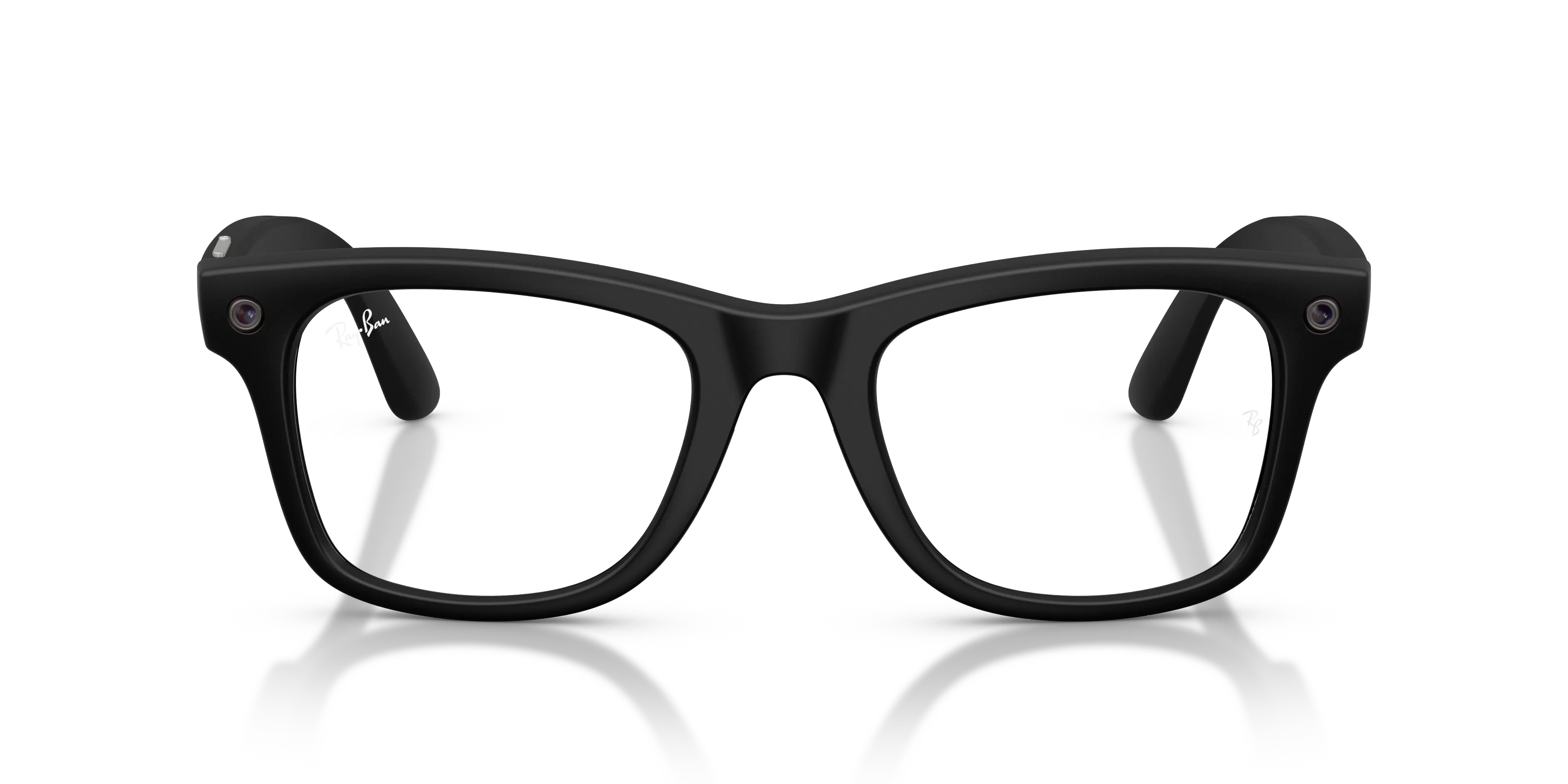 Front, Ray-Ban META (Gen3) WAYFARER LARGE 0RW4011 601SSB 53 Matte Black - Blaulichtfilter AI Glasses