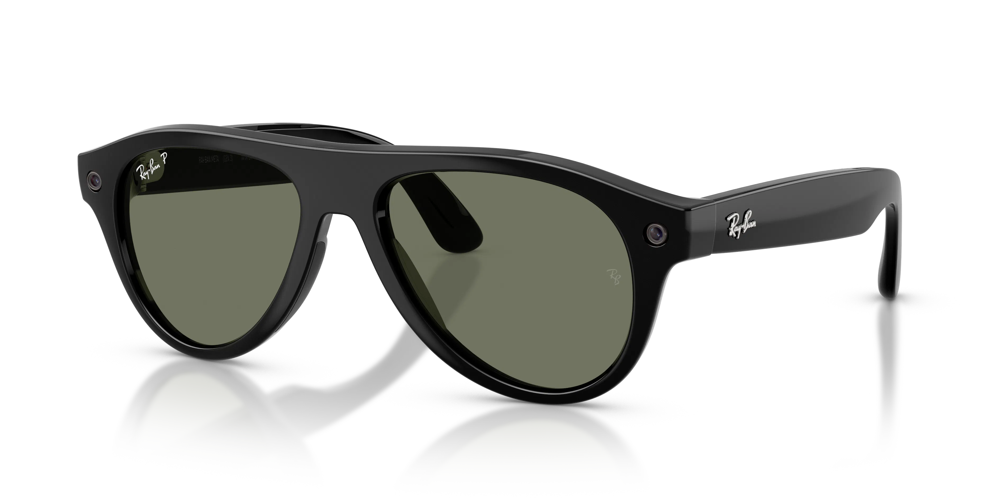 Angle_Left01, Ray-Ban META (Gen3) AVIATOR 0RW4016 601/9A 54 Shiny Black - Polarisierend AI Glasses