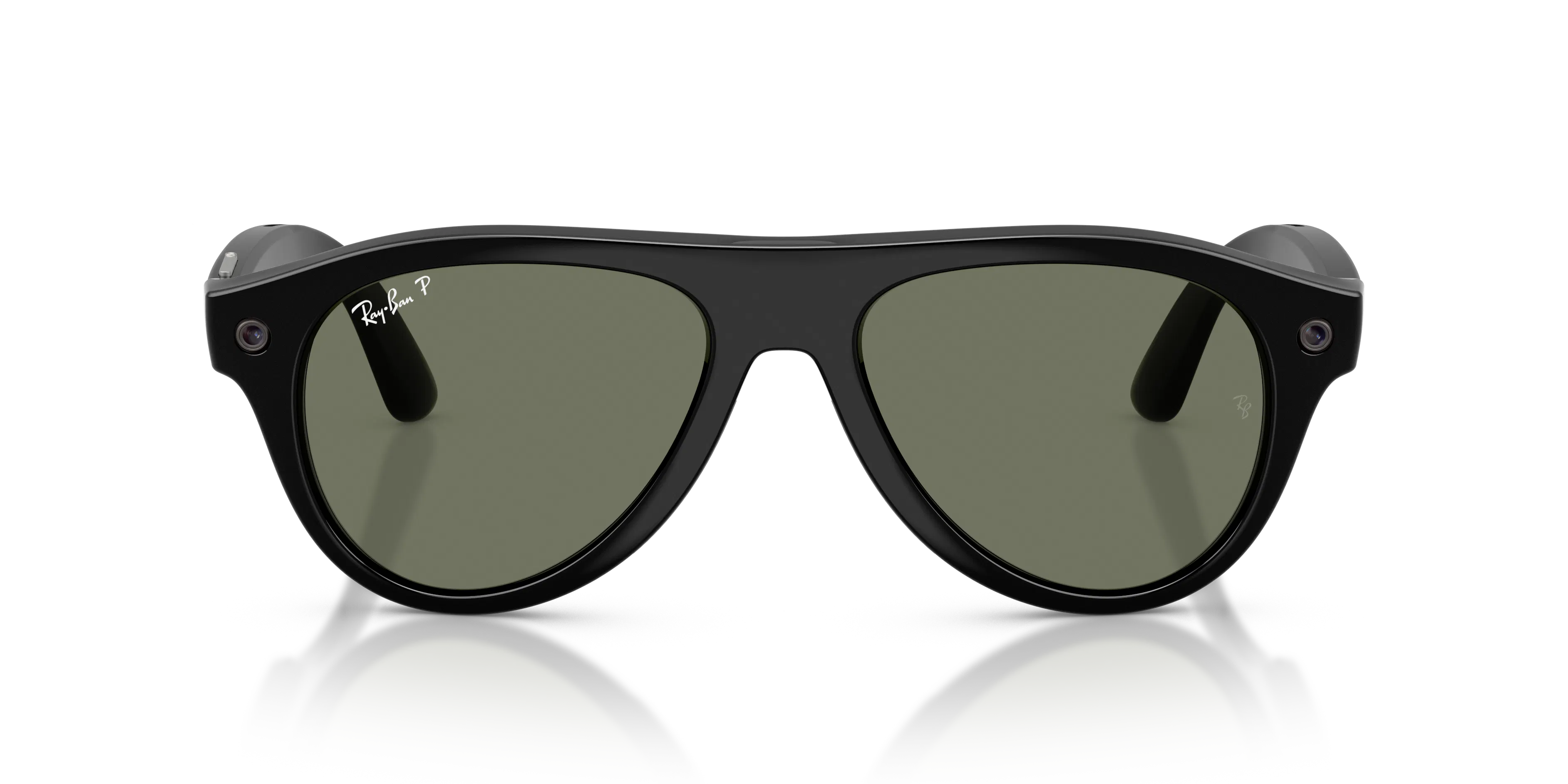 Front, Ray-Ban META (Gen3) AVIATOR 0RW4016 601/9A 54 Shiny Black - Polarisierend AI Glasses