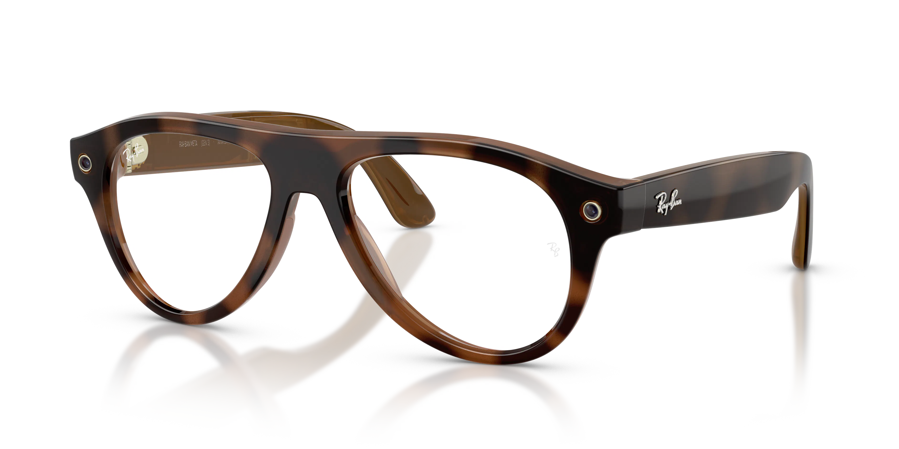 Angle_Left01, Ray-Ban META (Gen3) AVIATOR 0RW4016 6905M4 54 Havana - Transitions Gläser AI Glasses