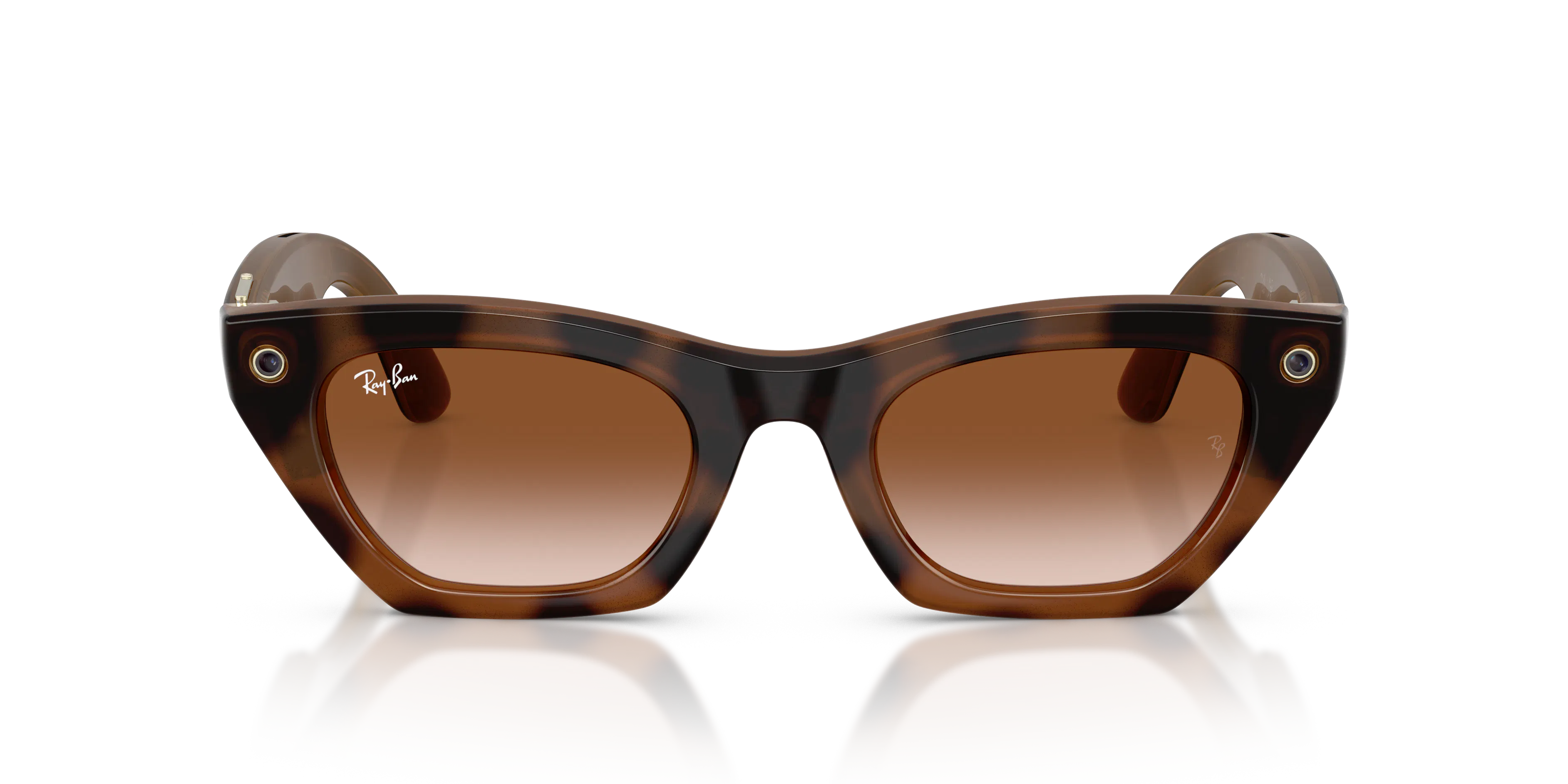 Front, Ray-Ban META (Gen3) ZENA 0RW4015 690513 49 Havana AI Glasses