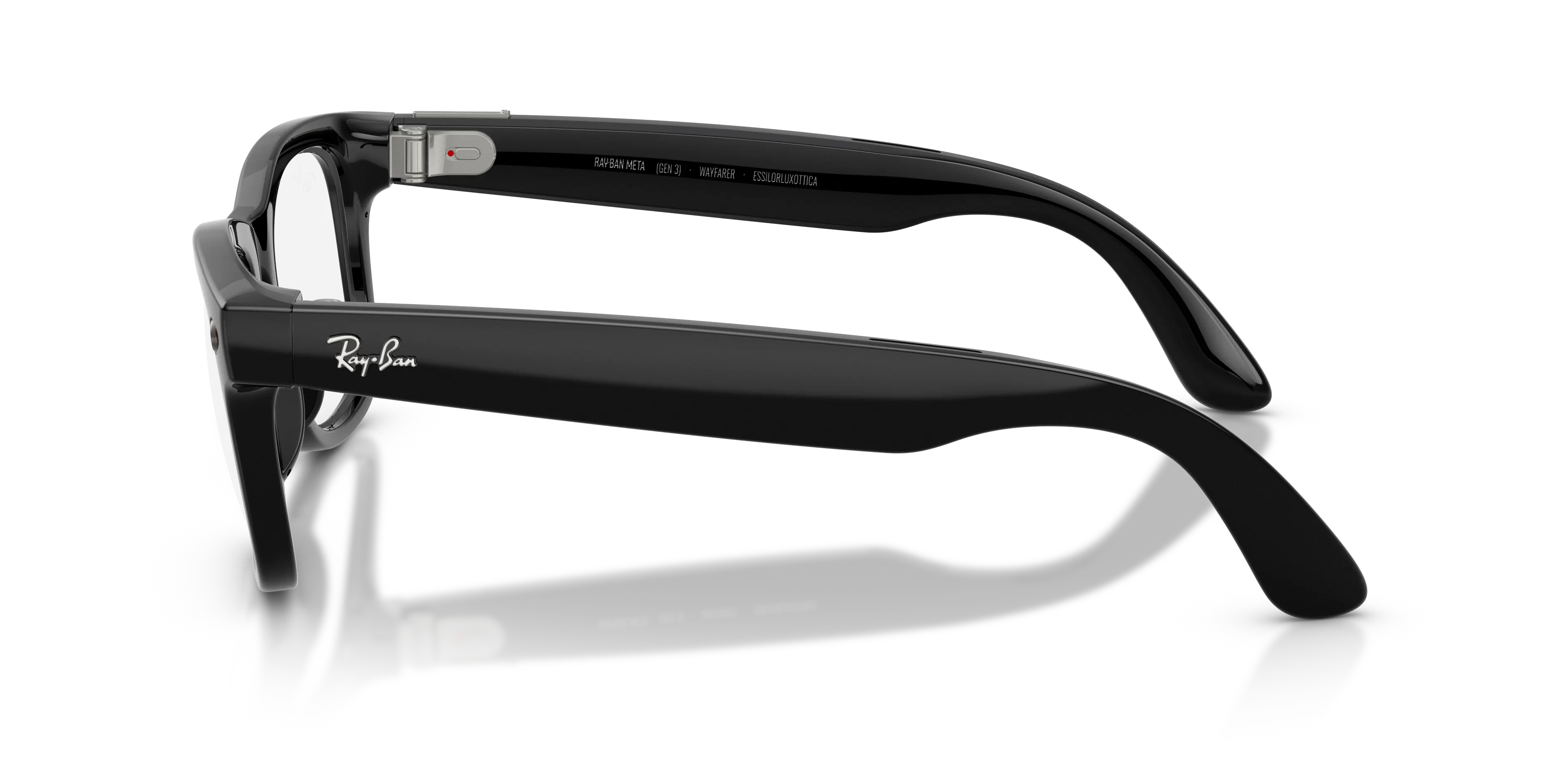 Angle_Left02, Ray-Ban META (Gen3) WAYFARER REGULAR 0RW4011 601/1Z 50 Shiny Black - Transitions Gläser AI Glasses