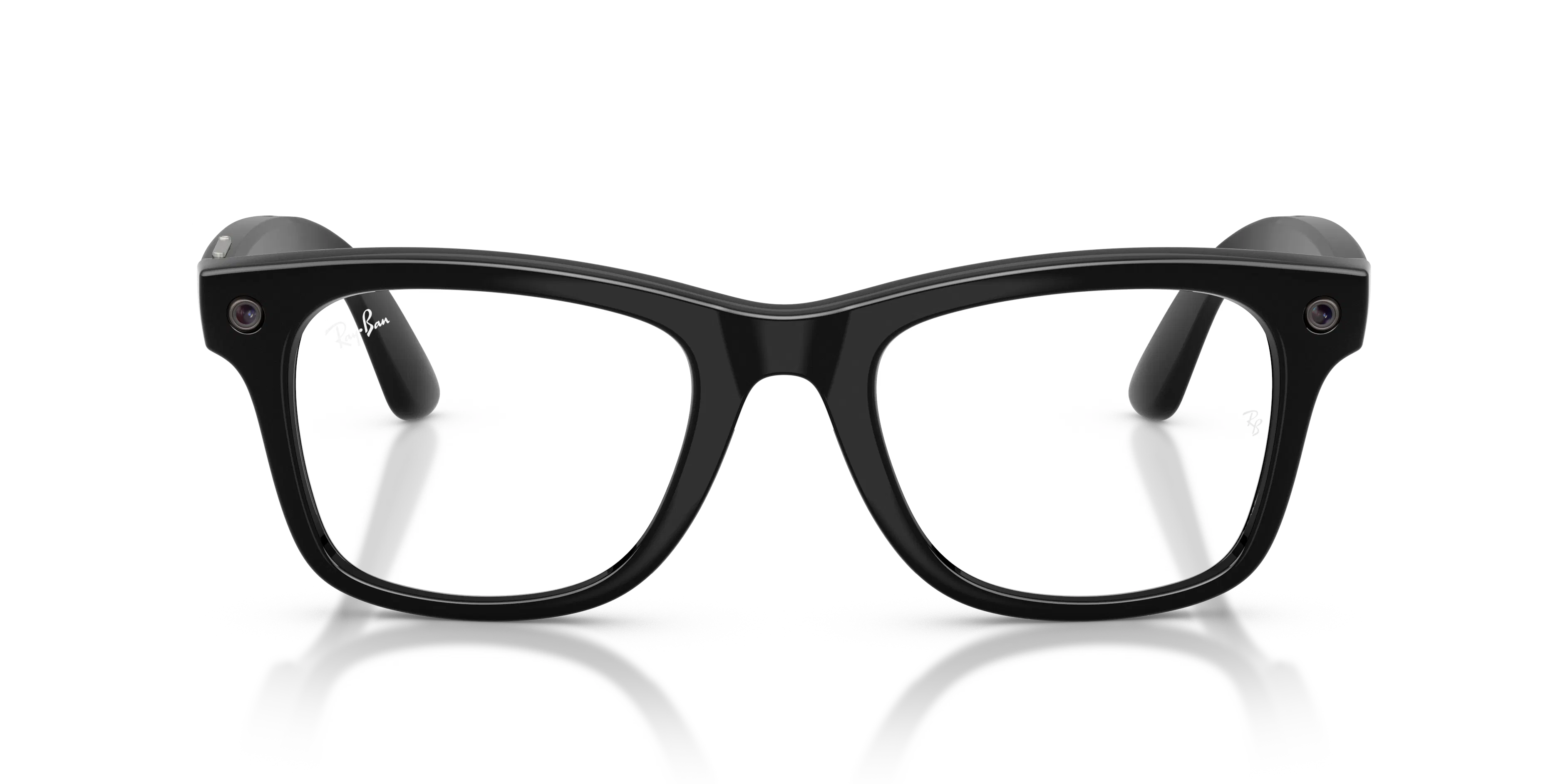 Front, Ray-Ban META (Gen3) WAYFARER REGULAR 0RW4011 601/1Z 50 Shiny Black - Transitions Gläser AI Glasses