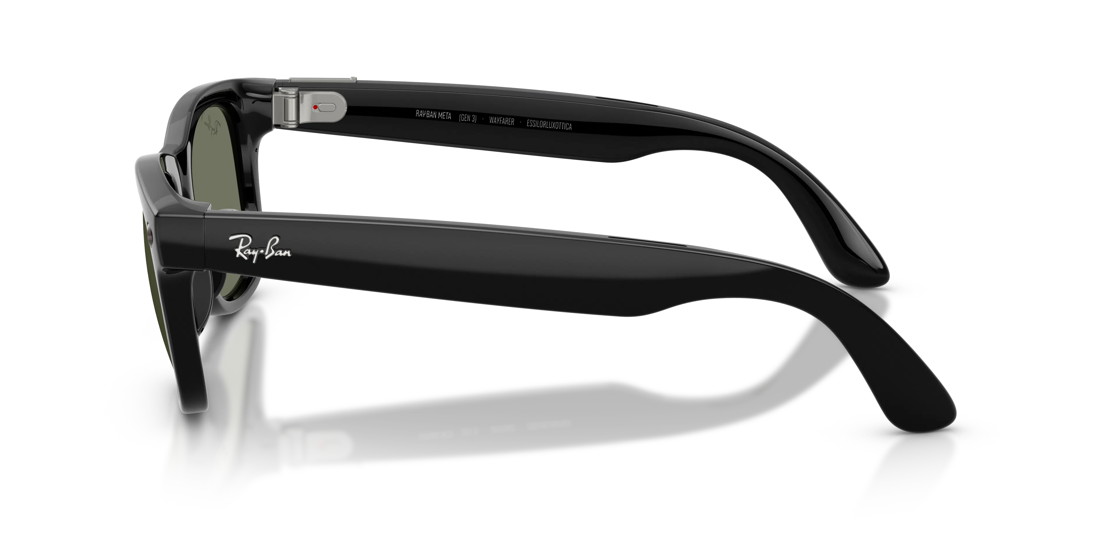 Angle_Left02, Ray-Ban META (Gen3) WAYFARER REGULAR 0RW4011 601/9A 50 Shiny Black - Polarisierend AI Glasses
