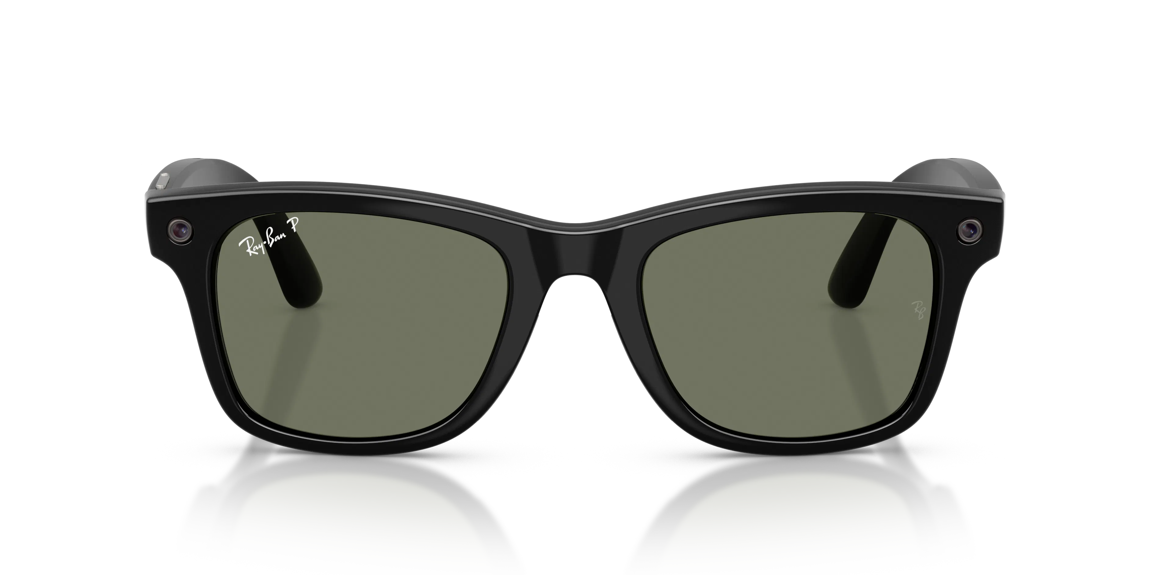 Front, Ray-Ban META (Gen3) WAYFARER REGULAR 0RW4011 601/9A 50 Shiny Black - Polarisierend AI Glasses