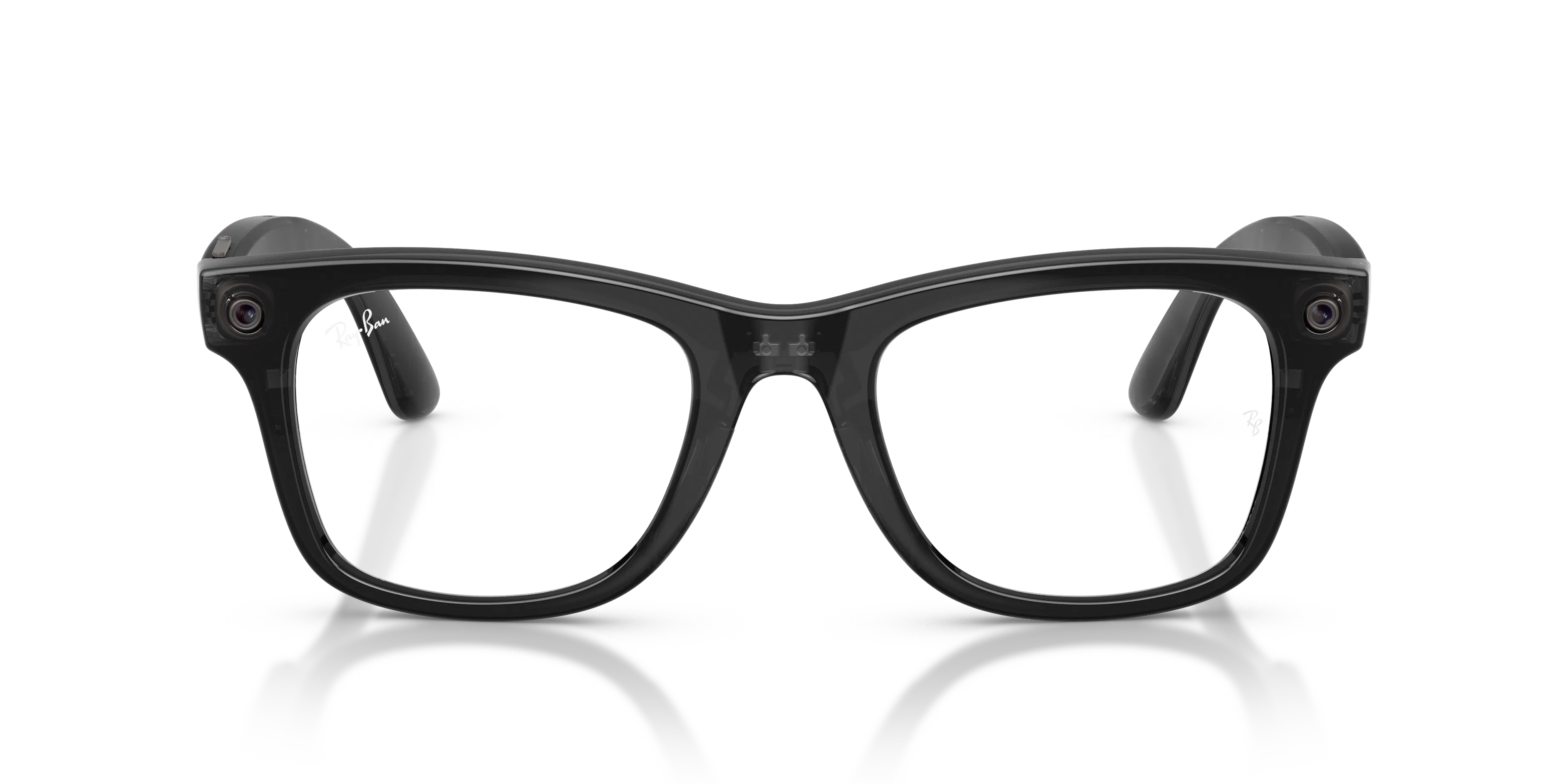 Front, Ray-Ban META (Gen3) WAYFARER LARGE 0RW4011 690680 53 Transparent Black - Transitions Gläser AI Glasses
