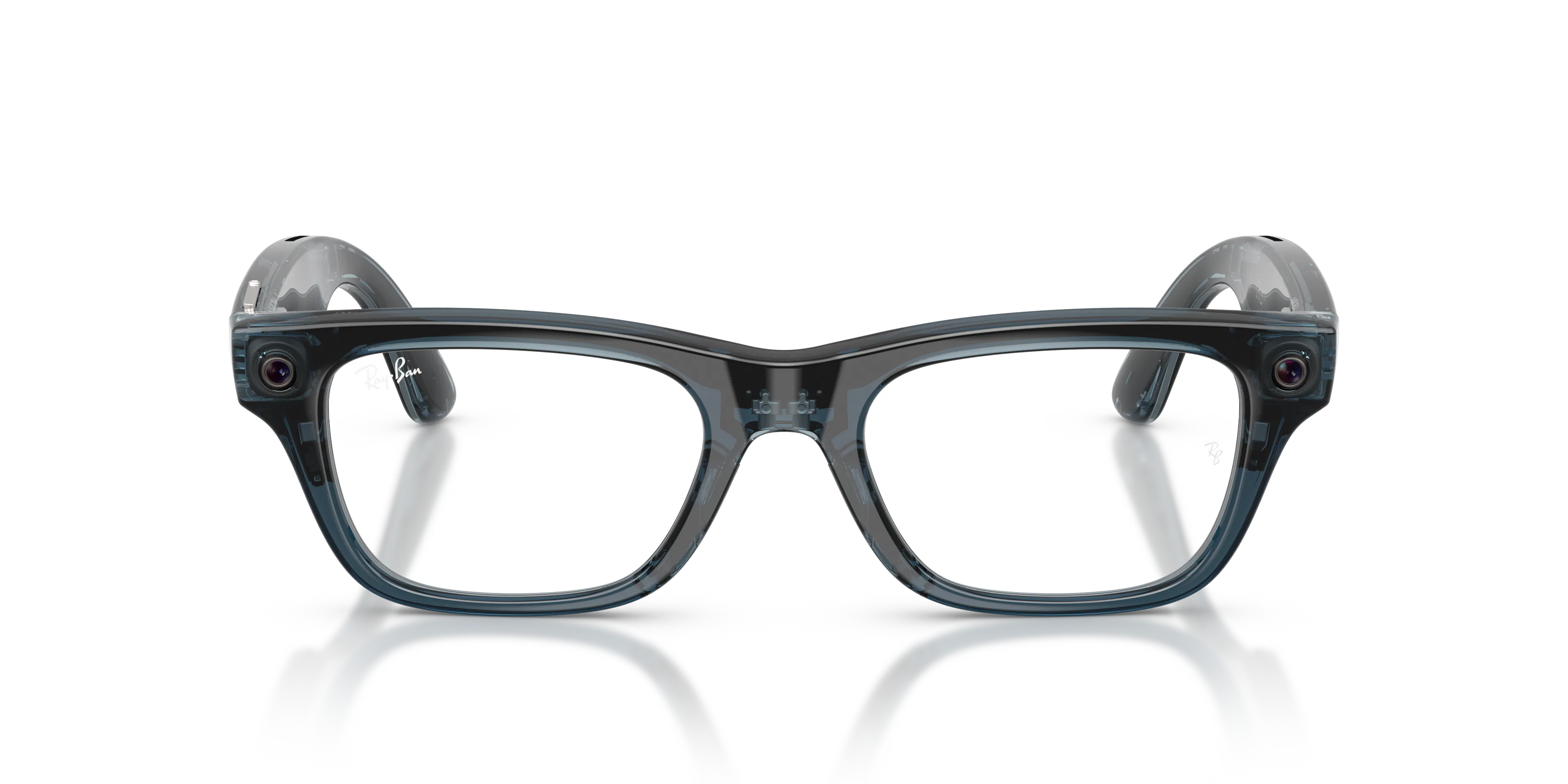 Front, Ray-Ban META (Gen2) BLAYZER OPTICS 0RW7001 8557 50 Transparent Ocean Blue AI Glasses