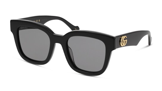 Gucci GG0998S 001 Sonnenbrille Grau / Schwarz