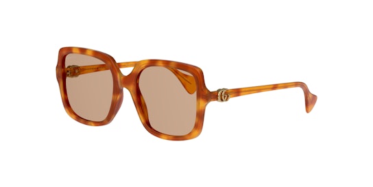 Gucci GG1070S 002 Sonnenbrille Braun / Orange, Braun