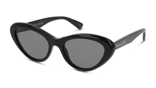 Gucci GG1170S 001 Sonnenbrille Grau / Schwarz