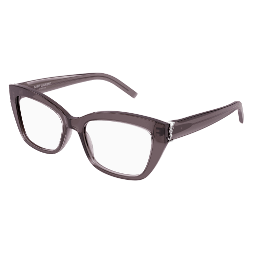 Front Saint Laurent SL M117 003 Brille Transparent, Grau