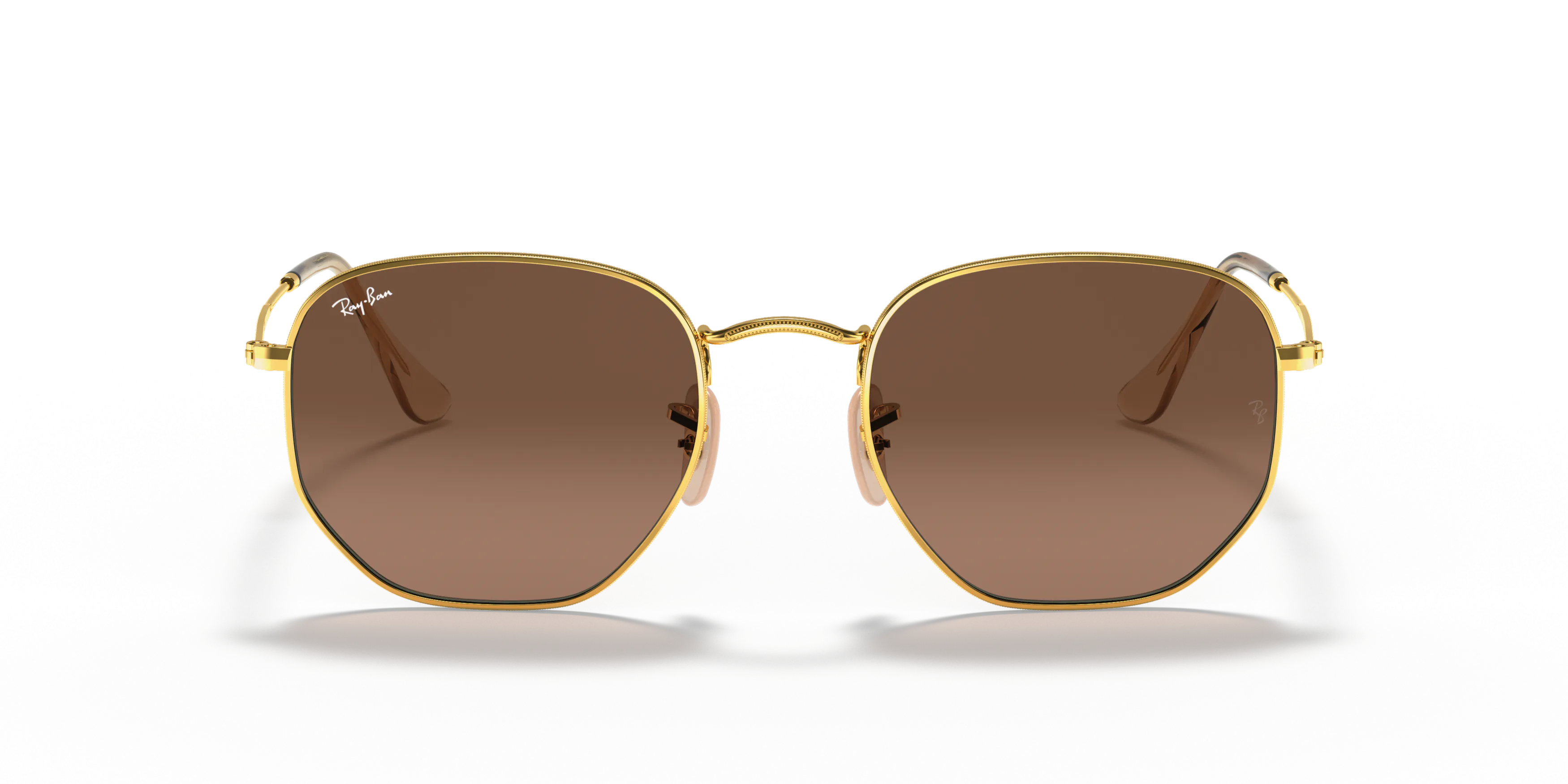 Front, Ray-Ban Hexagonal Flat Lenses 0RB3548N 912443 Sonnenbrille
