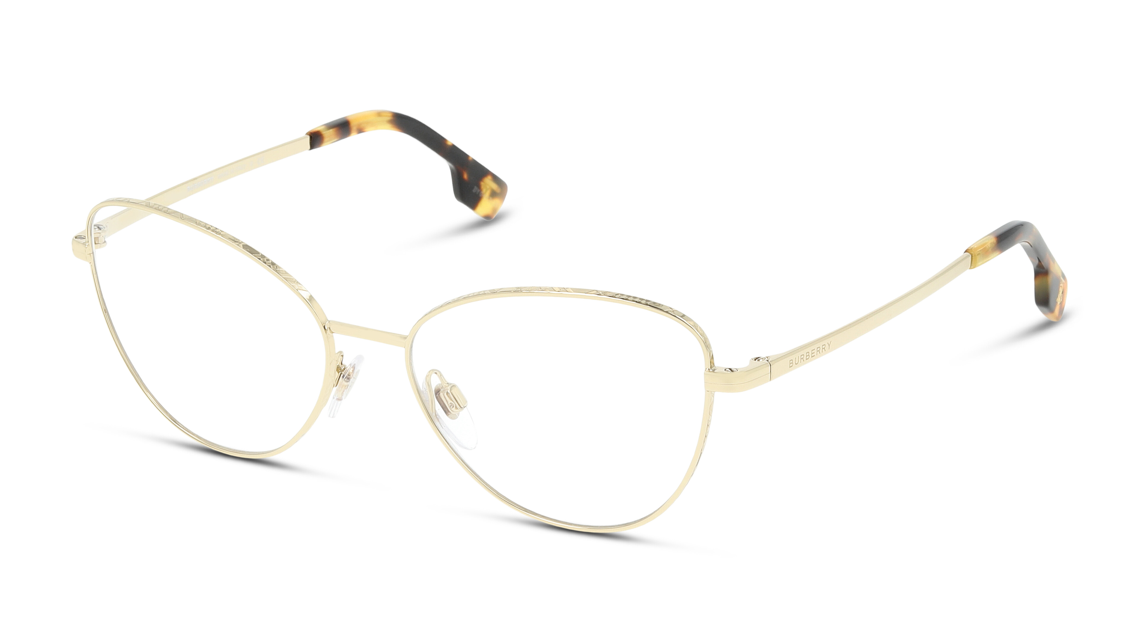 Angle_Left01 Burberry 0BE1341 1109 Brille Goldfarben