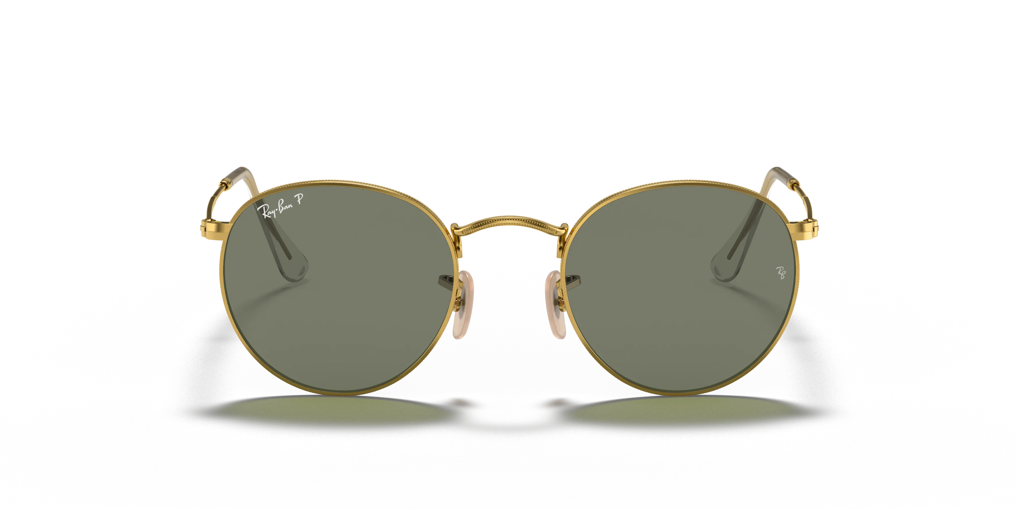 Front, Ray-Ban Round Metal 0RB3447 001/58 Sonnenbrille