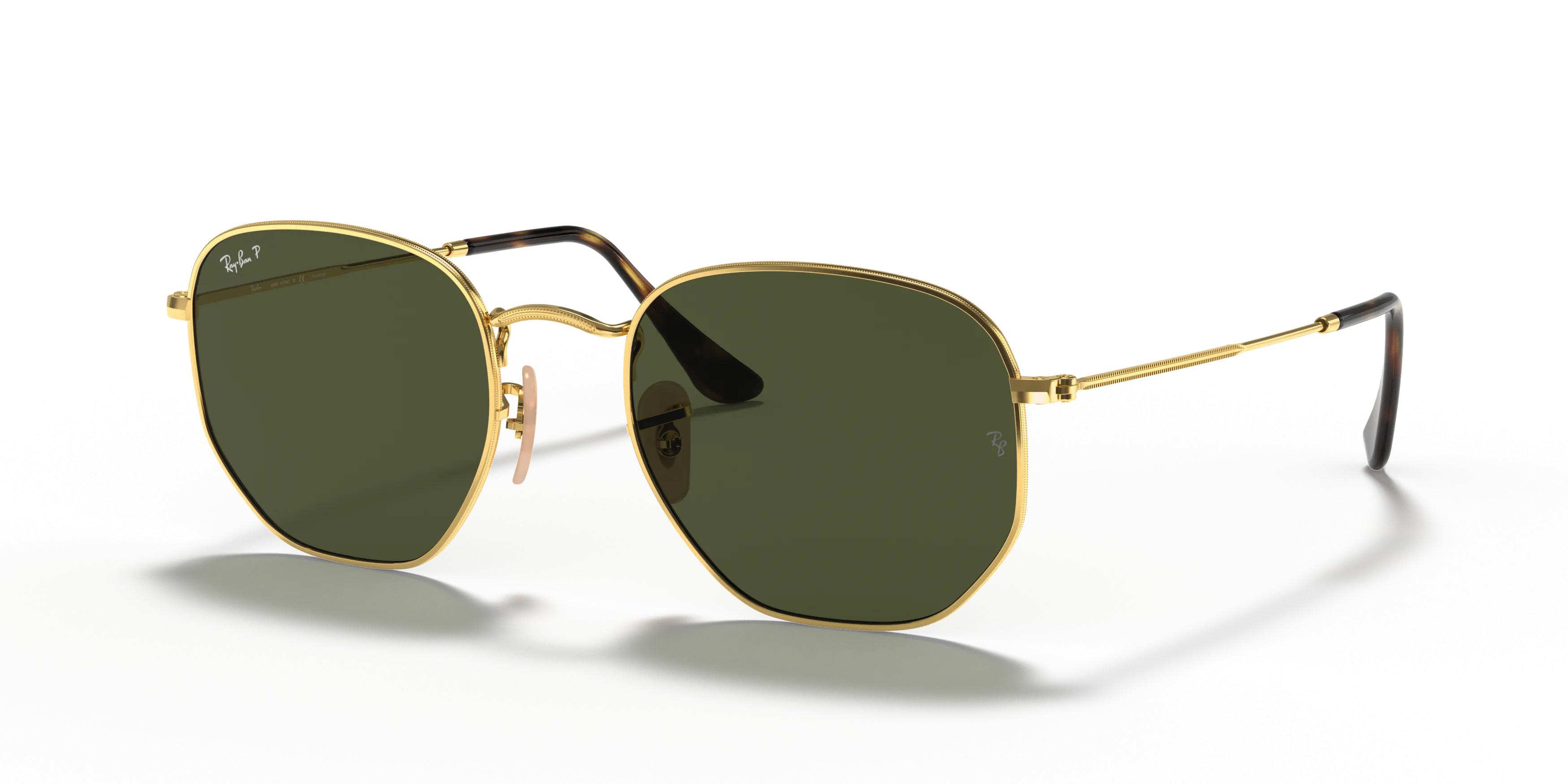 Angle_Left01, Ray-Ban Hexagonal Flat Lenses 0RB3548N 001/58 Sonnenbrille