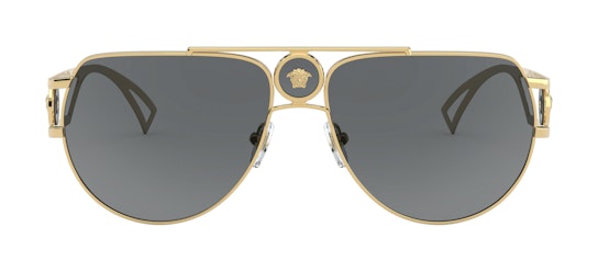 Versace 0VE2225 100287 Sonnenbrille Grau / Goldfarben