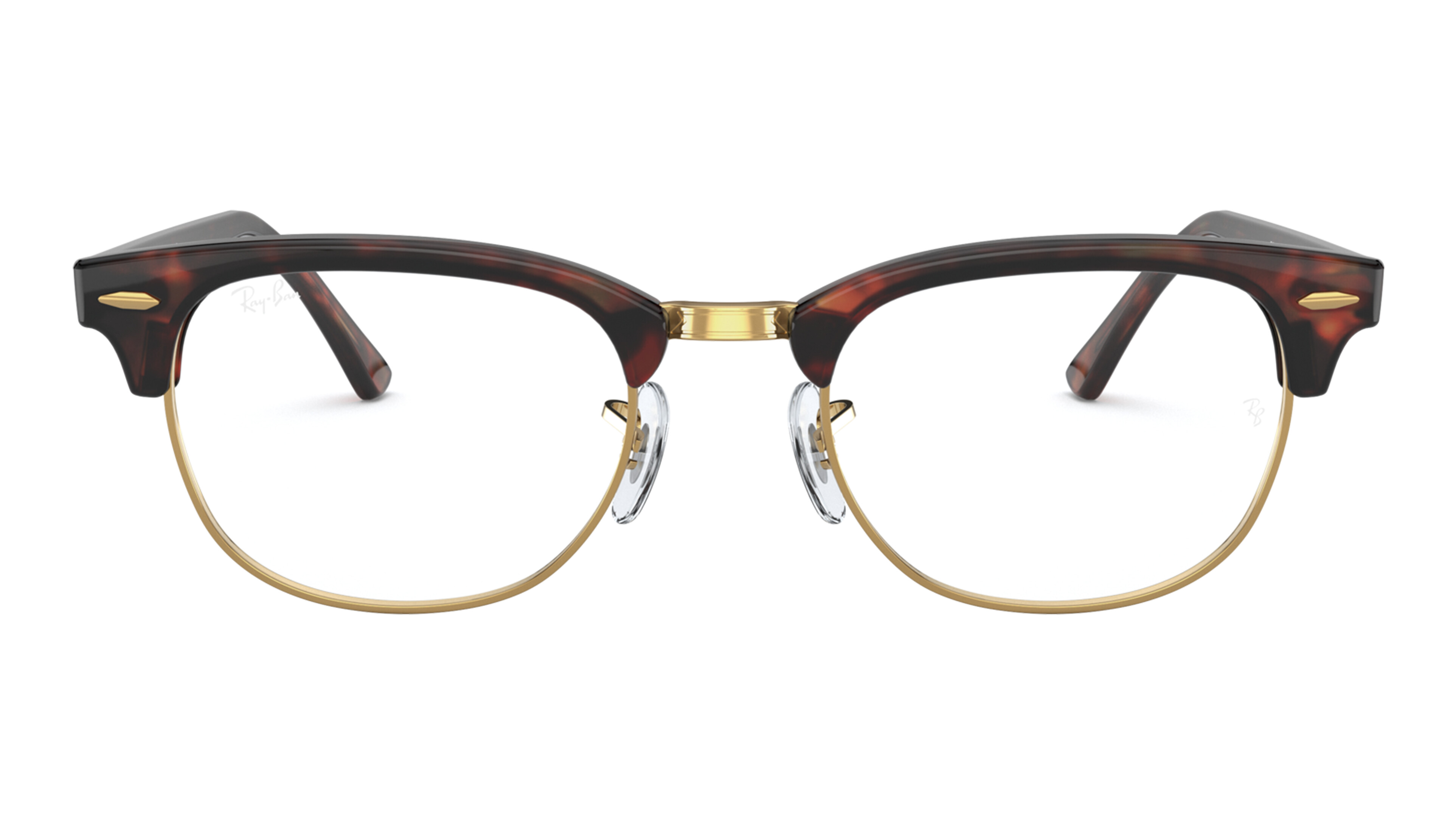 Front Ray-Ban CLUBMASTER 0RX5154 8058 Brille Havana